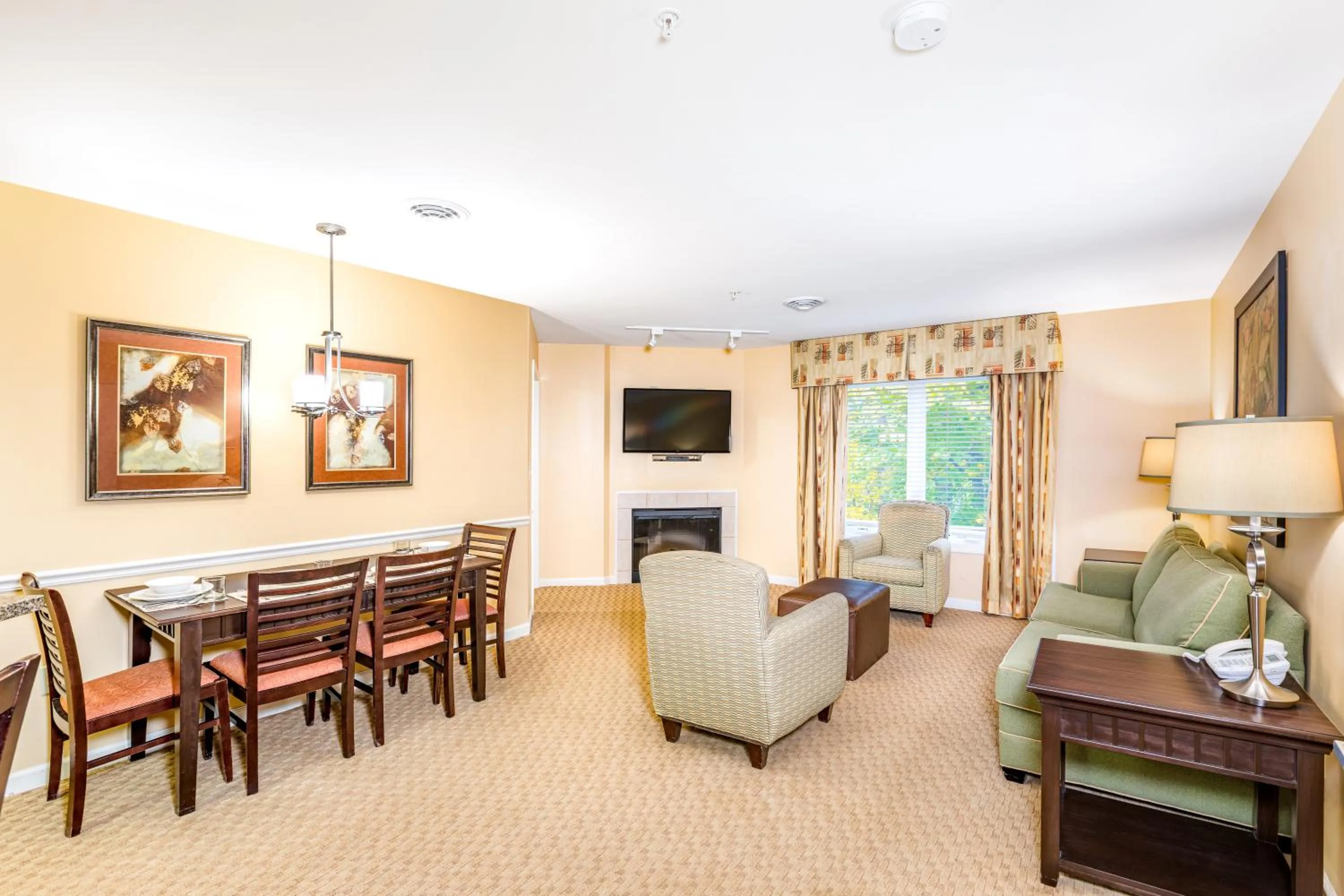 Dining area in Vacation Village in the Berkshires
