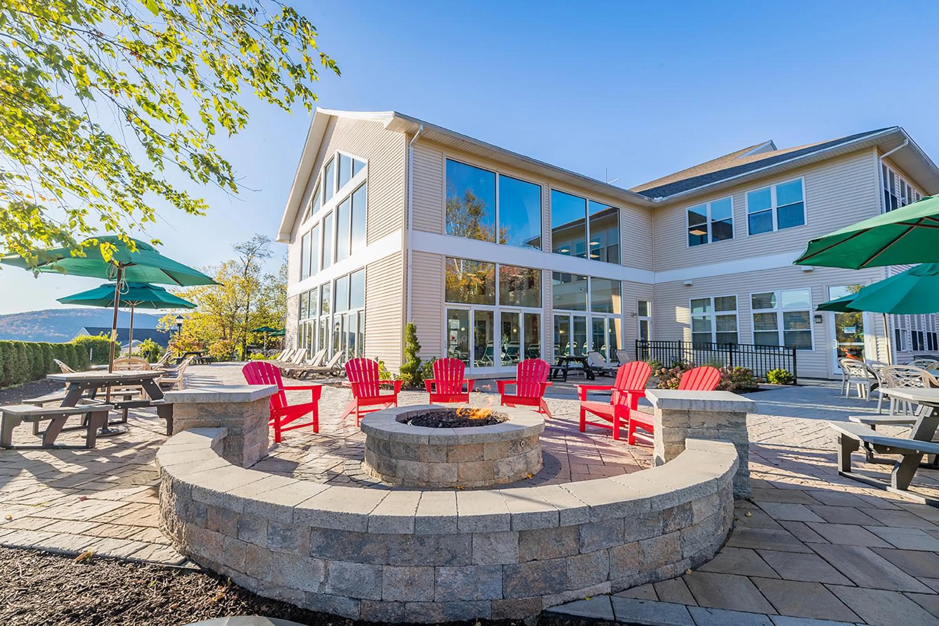 Patio in Vacation Village in the Berkshires