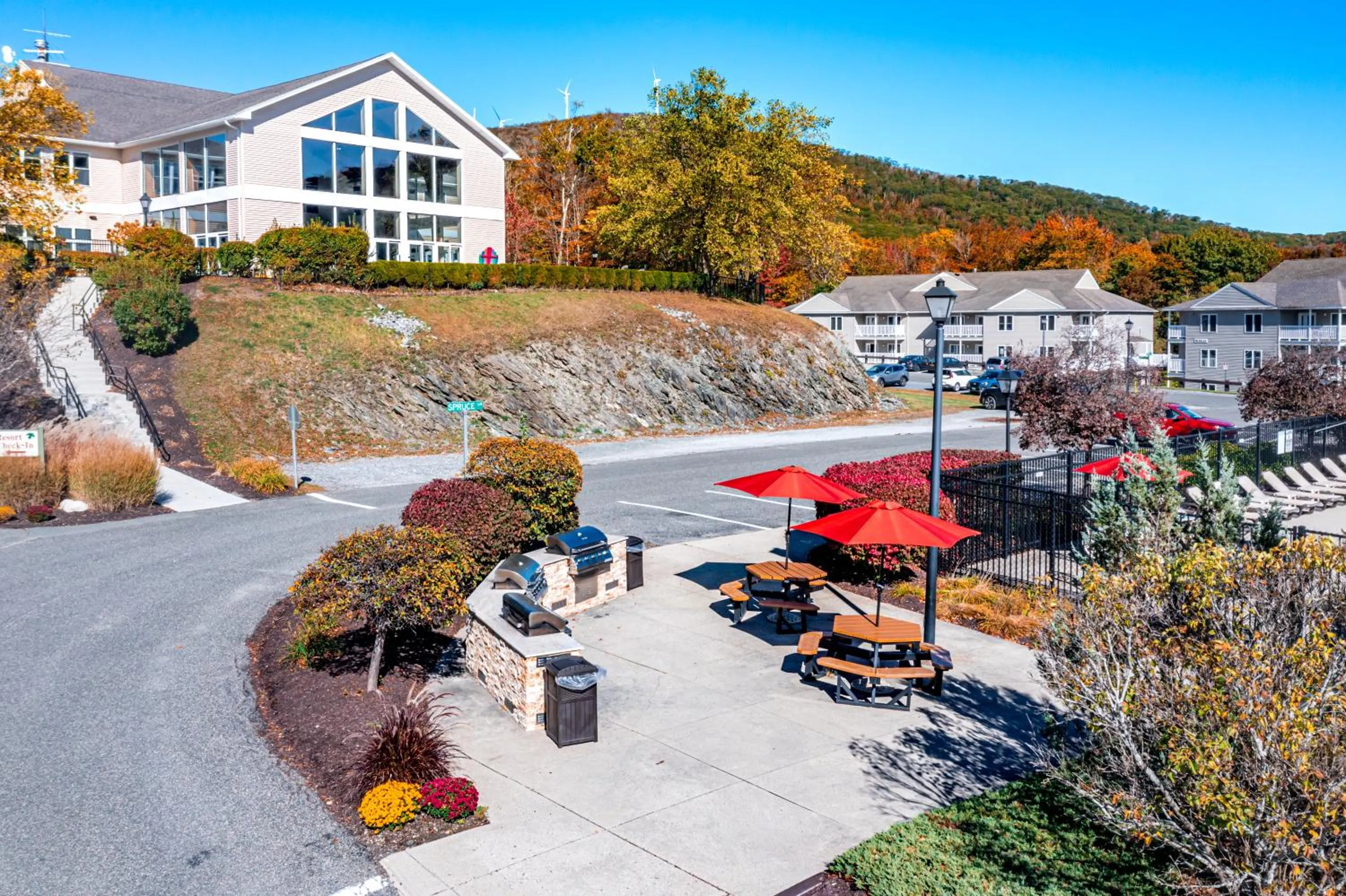 Property building in Vacation Village in the Berkshires