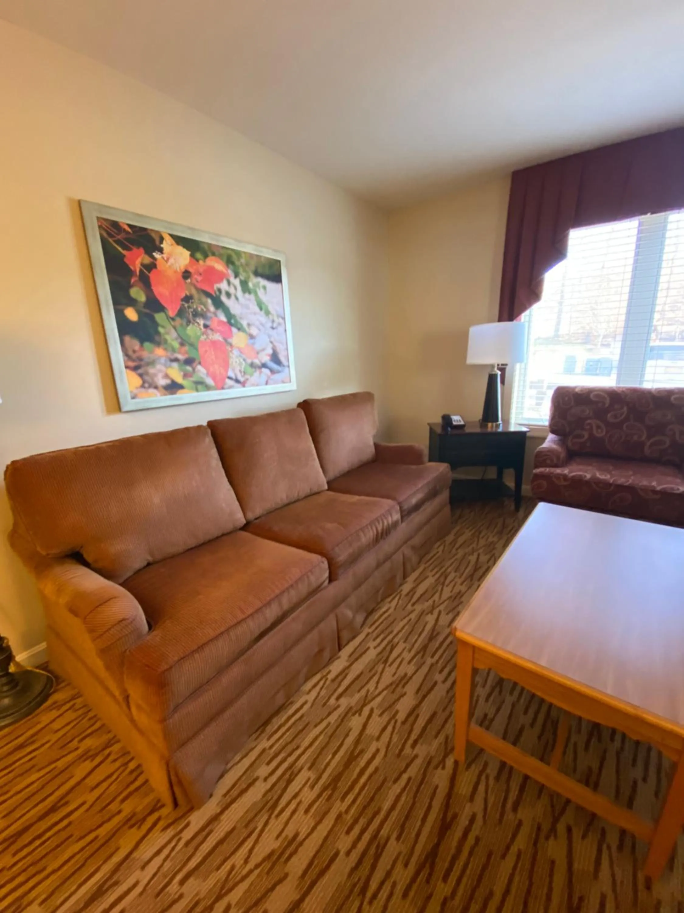Living room in Vacation Village in the Berkshires