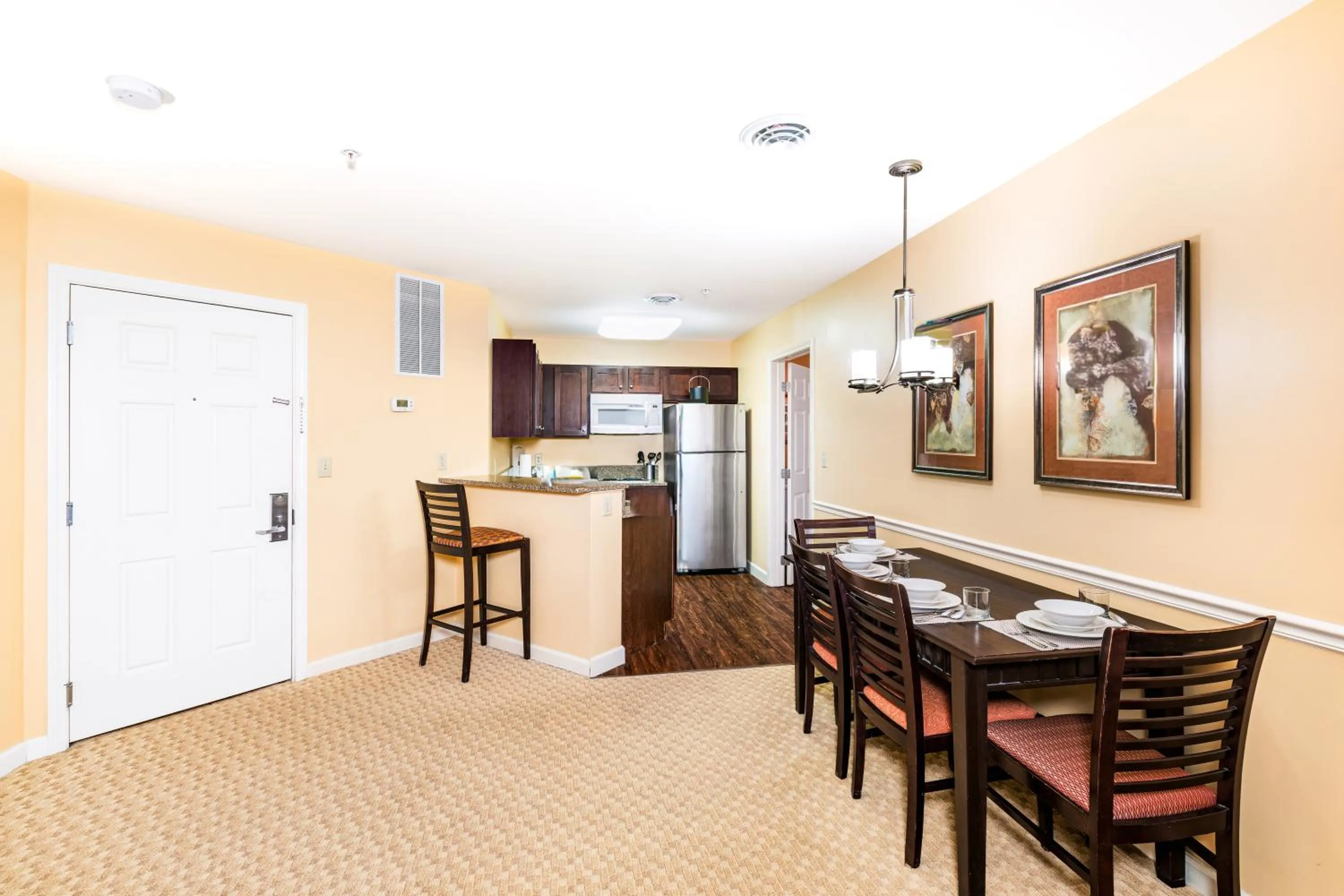 Dining area in Vacation Village in the Berkshires
