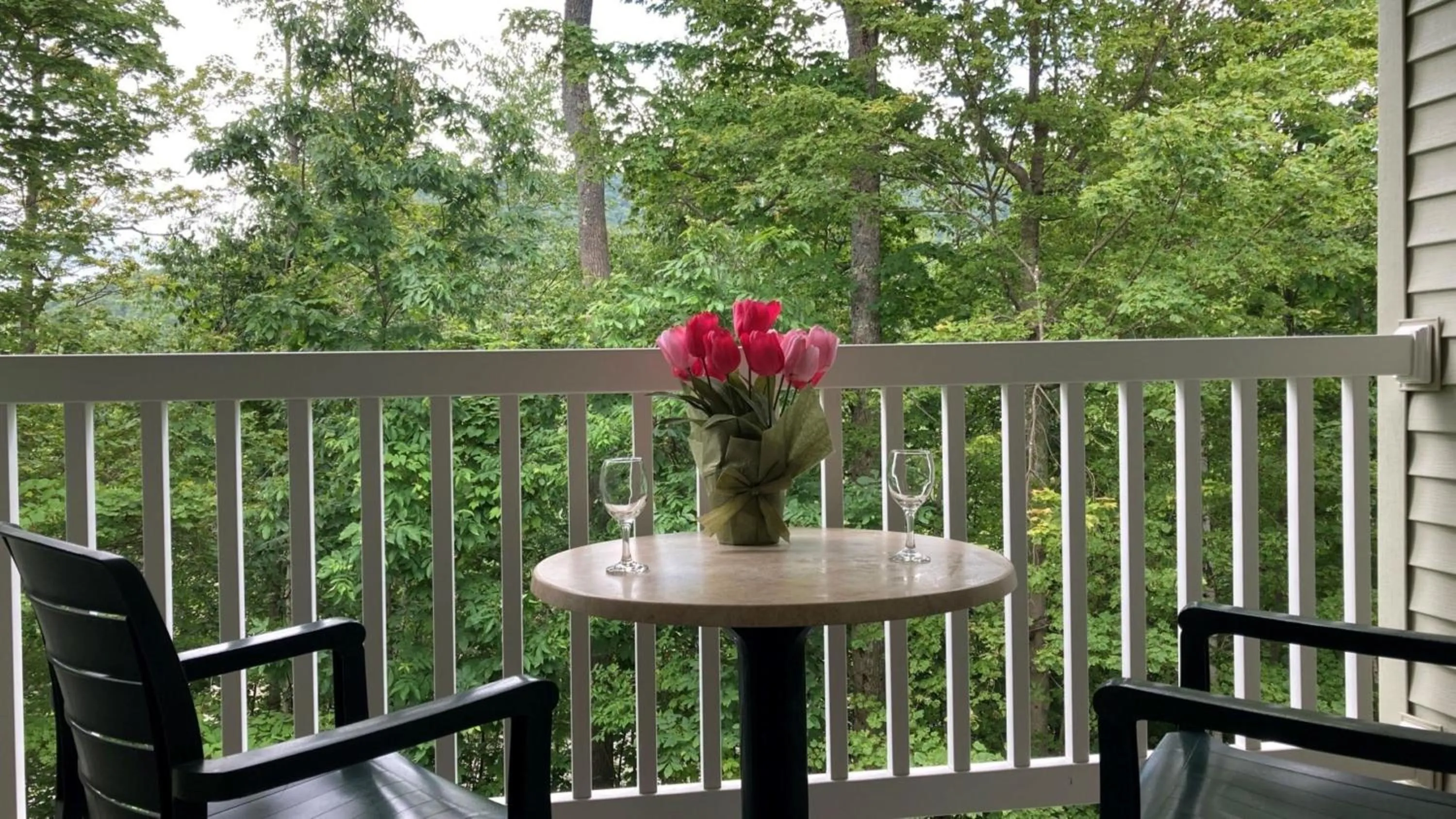 Patio in Vacation Village in the Berkshires