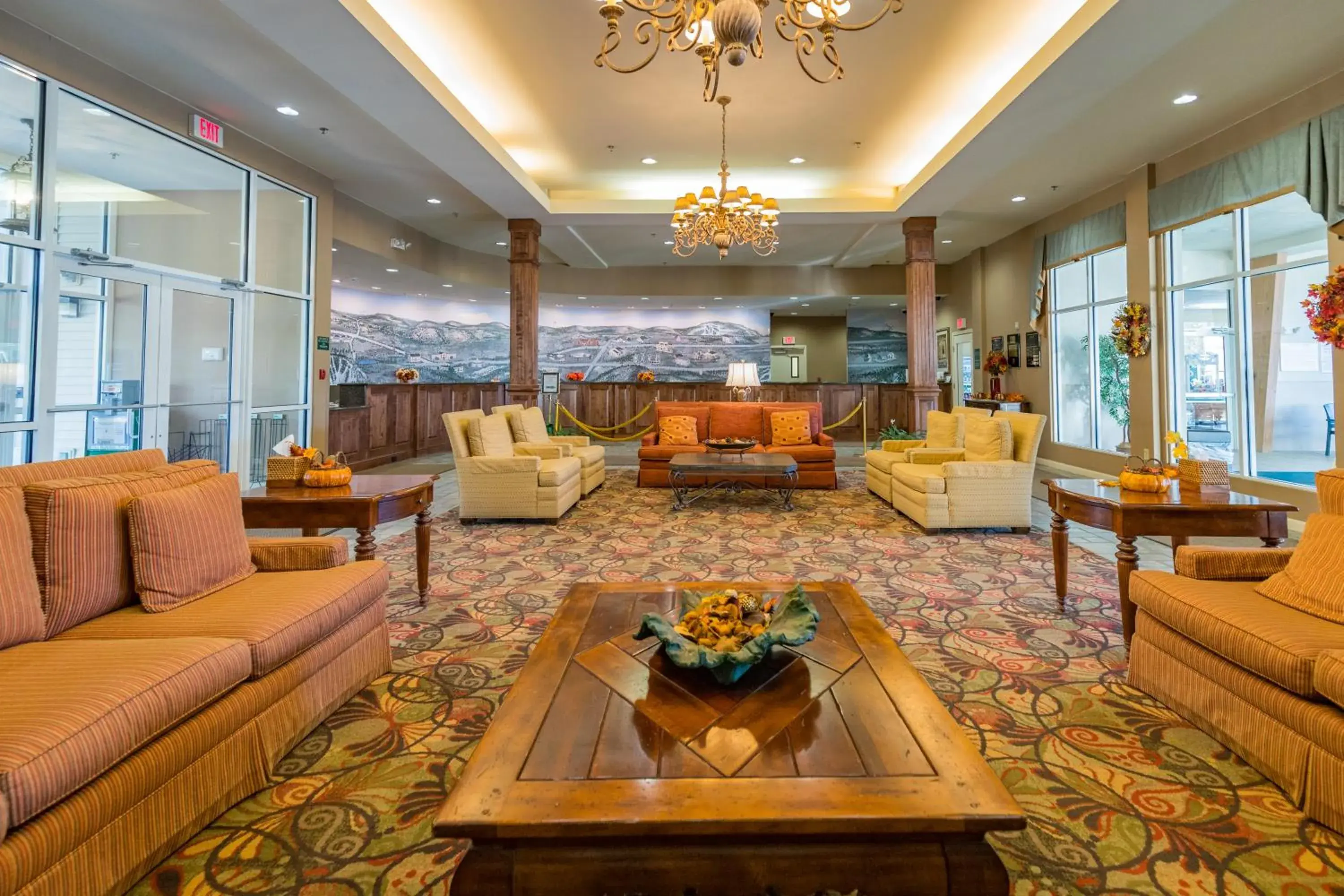 Lobby or reception in Vacation Village in the Berkshires Lobby or reception in Vacation Village in the Berkshires