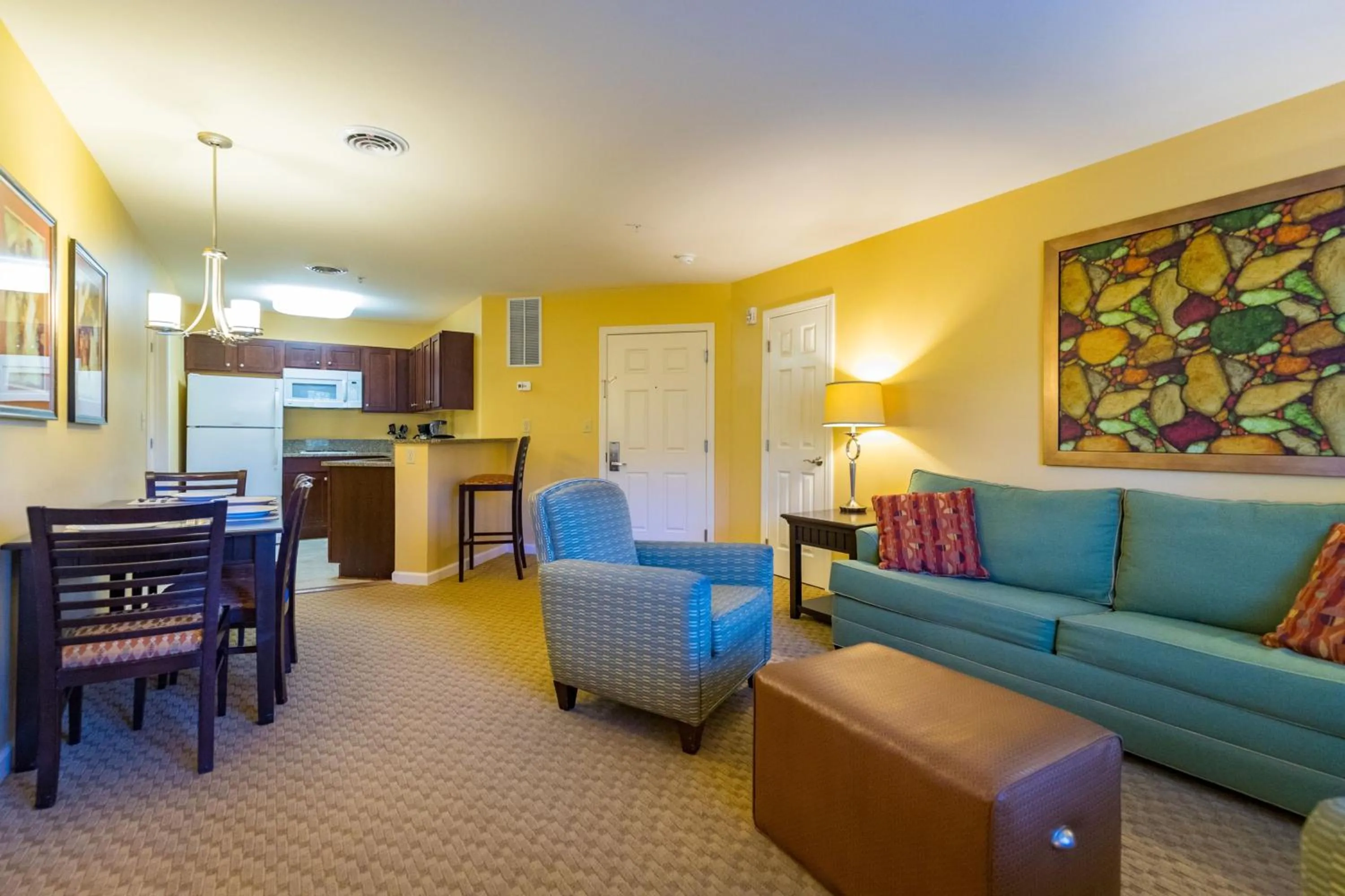 Living room in Vacation Village in the Berkshires