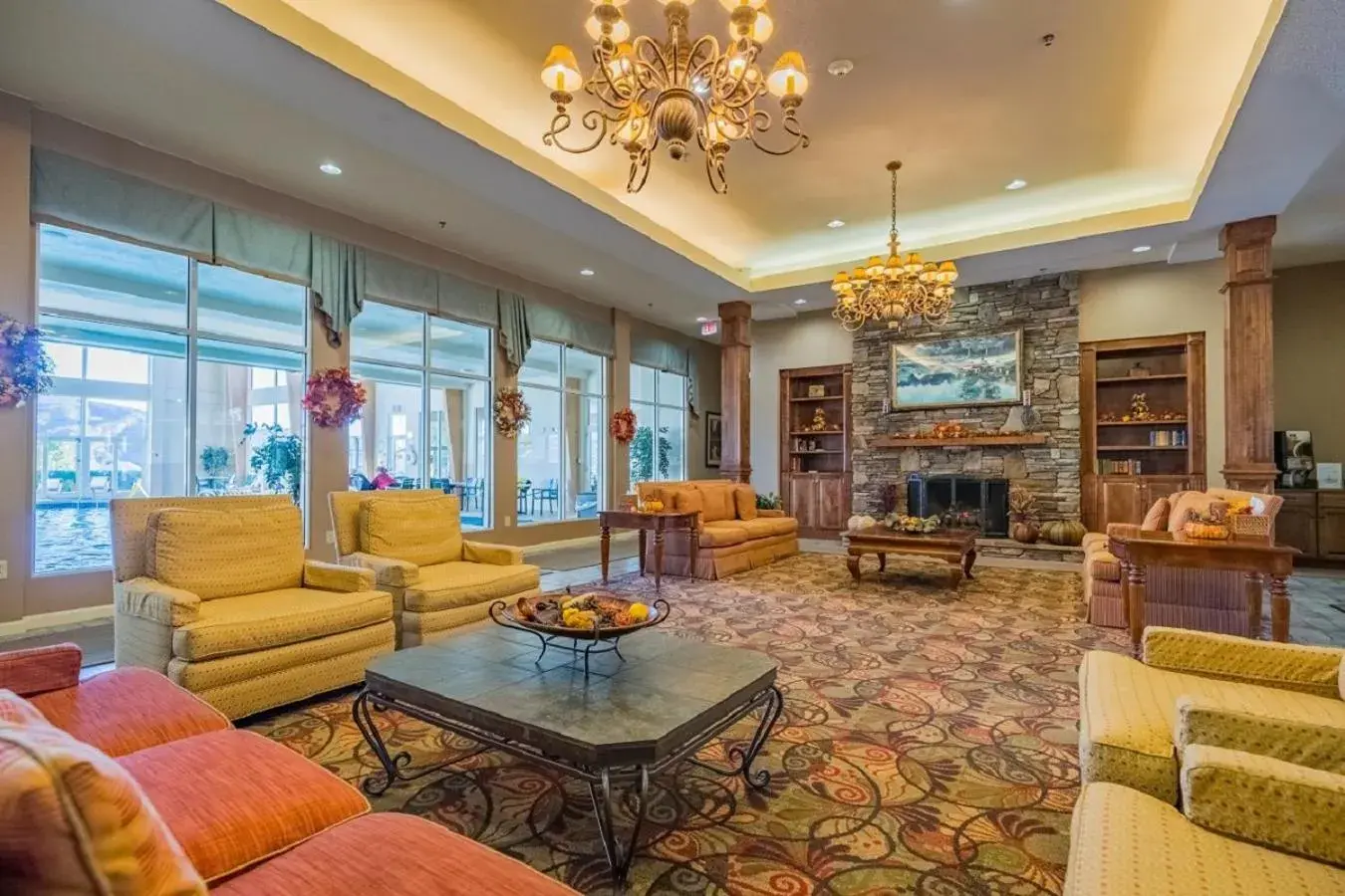 Lobby or reception in Vacation Village in the Berkshires Lobby or reception in Vacation Village in the Berkshires