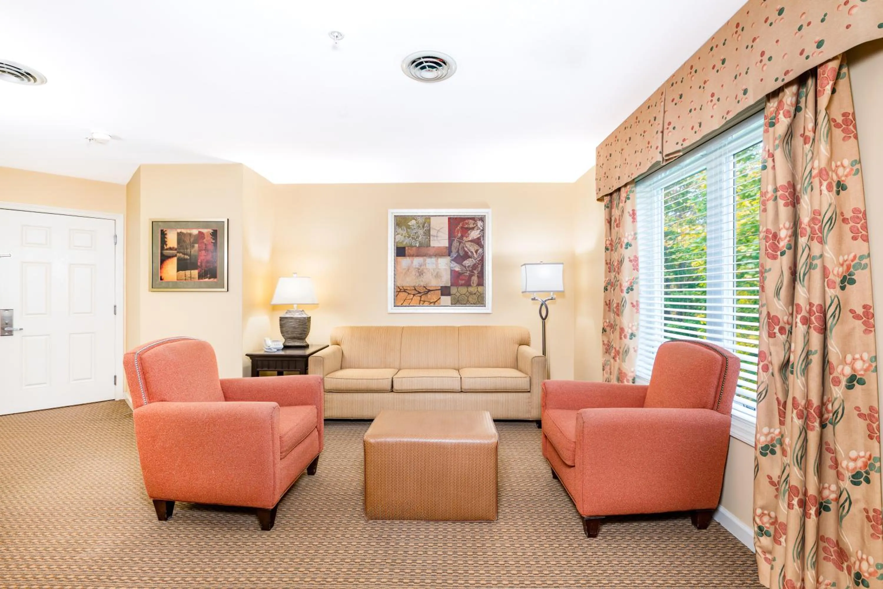 Living room in Vacation Village in the Berkshires