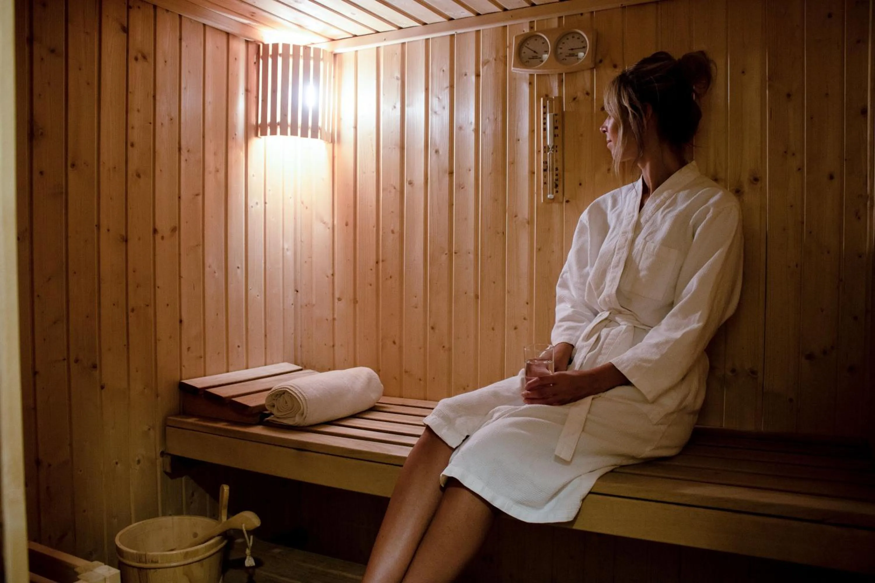 Sauna in Savoy Park Hotel Apartments