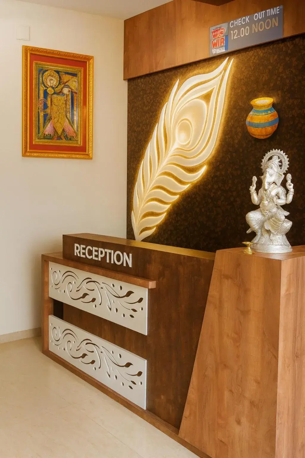 Lobby or reception in The Sky Comfort - Hotel The Heaven, Dwarka Lobby or reception in The Sky Comfort - Hotel The Heaven, Dwarka