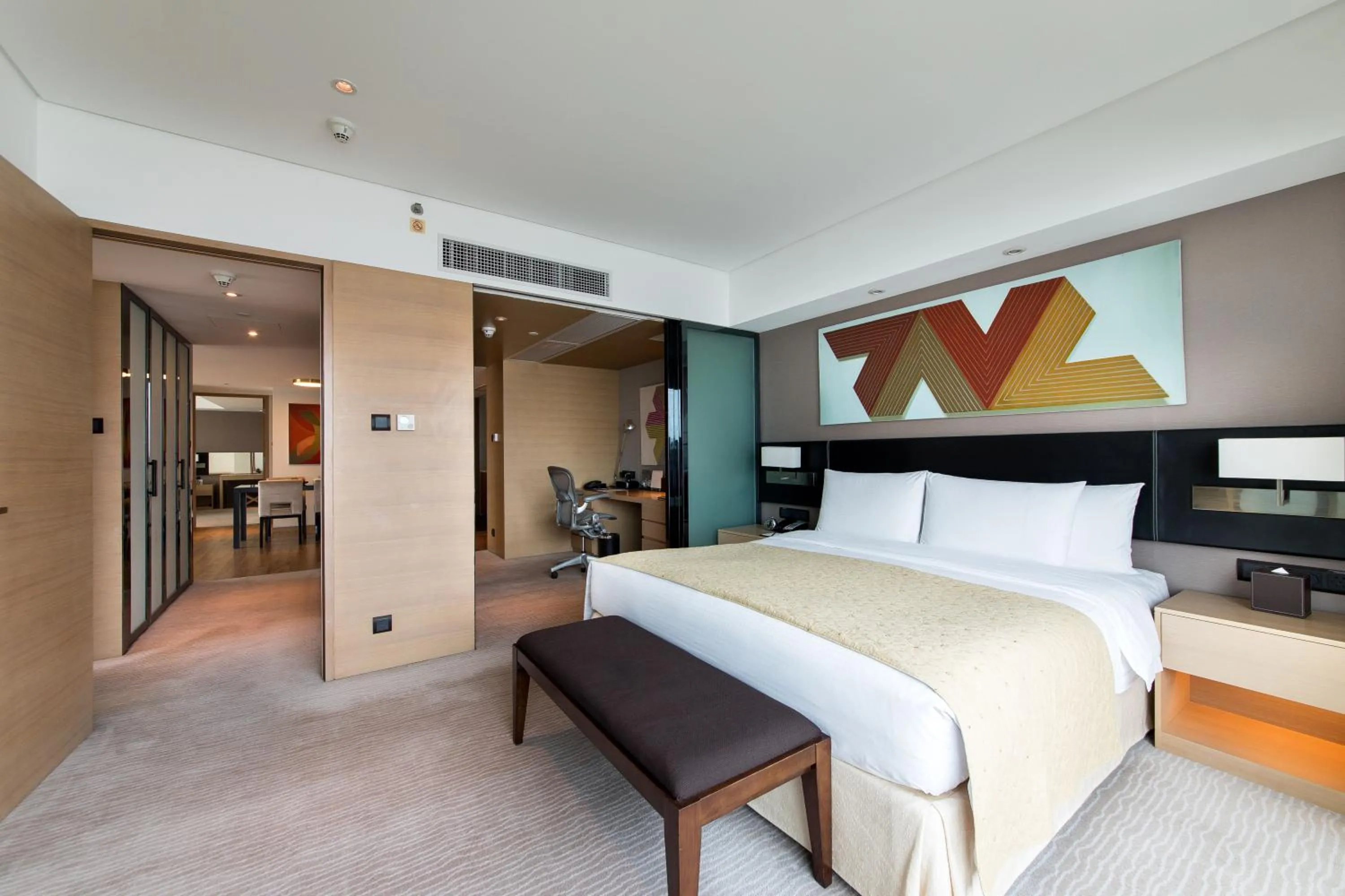 Bedroom, Bed in Marco Polo Wuhan