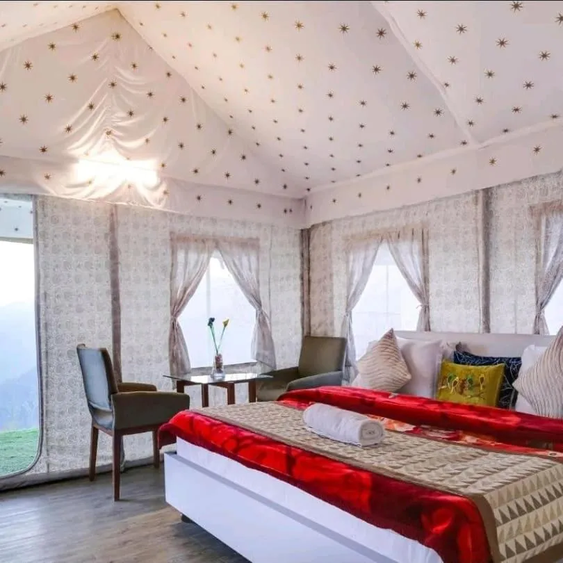 Photo of the whole room in Dawn N Dusk Glamping tents with quintessential valley view