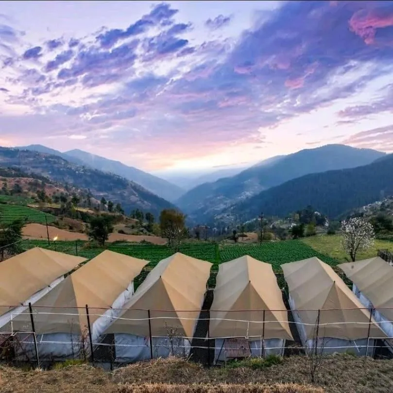 Mountain view in Dawn N Dusk Glamping tents with quintessential valley view