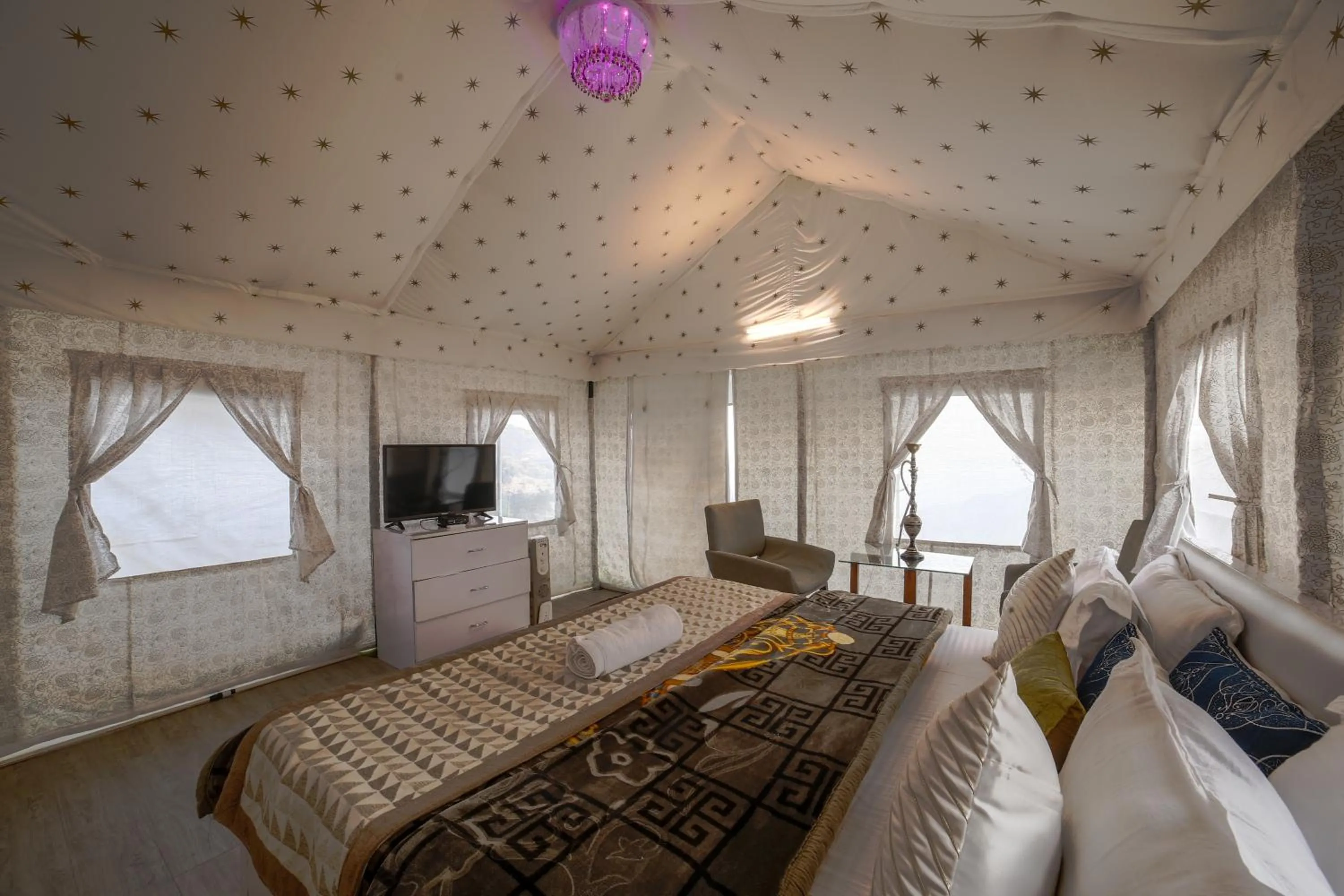 Dawn N Dusk Glamping tents with quintessential valley view