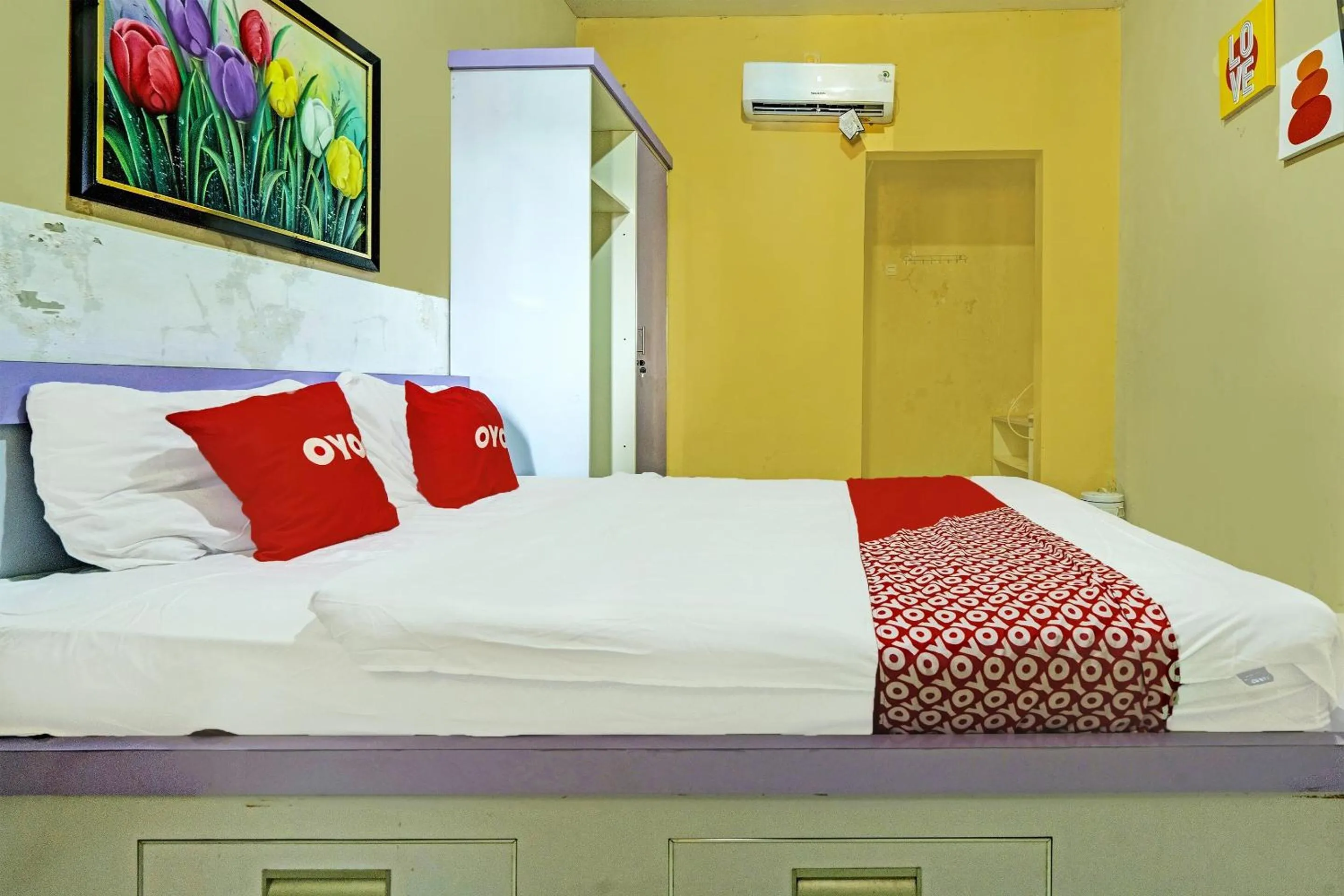 Bedroom, Bed in OYO 91955 Pondokan Cempaka
