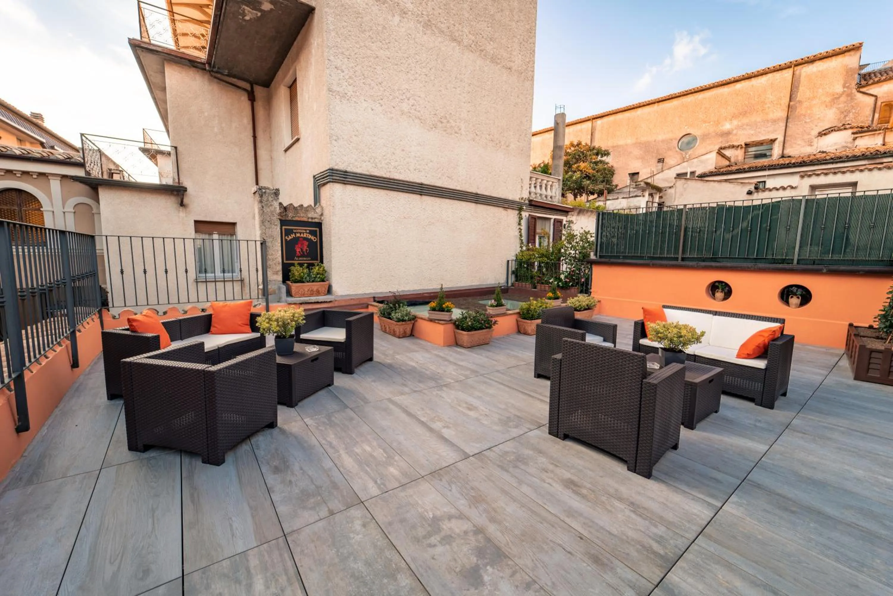 Balcony/Terrace in Albergo La Loggia di San Martino