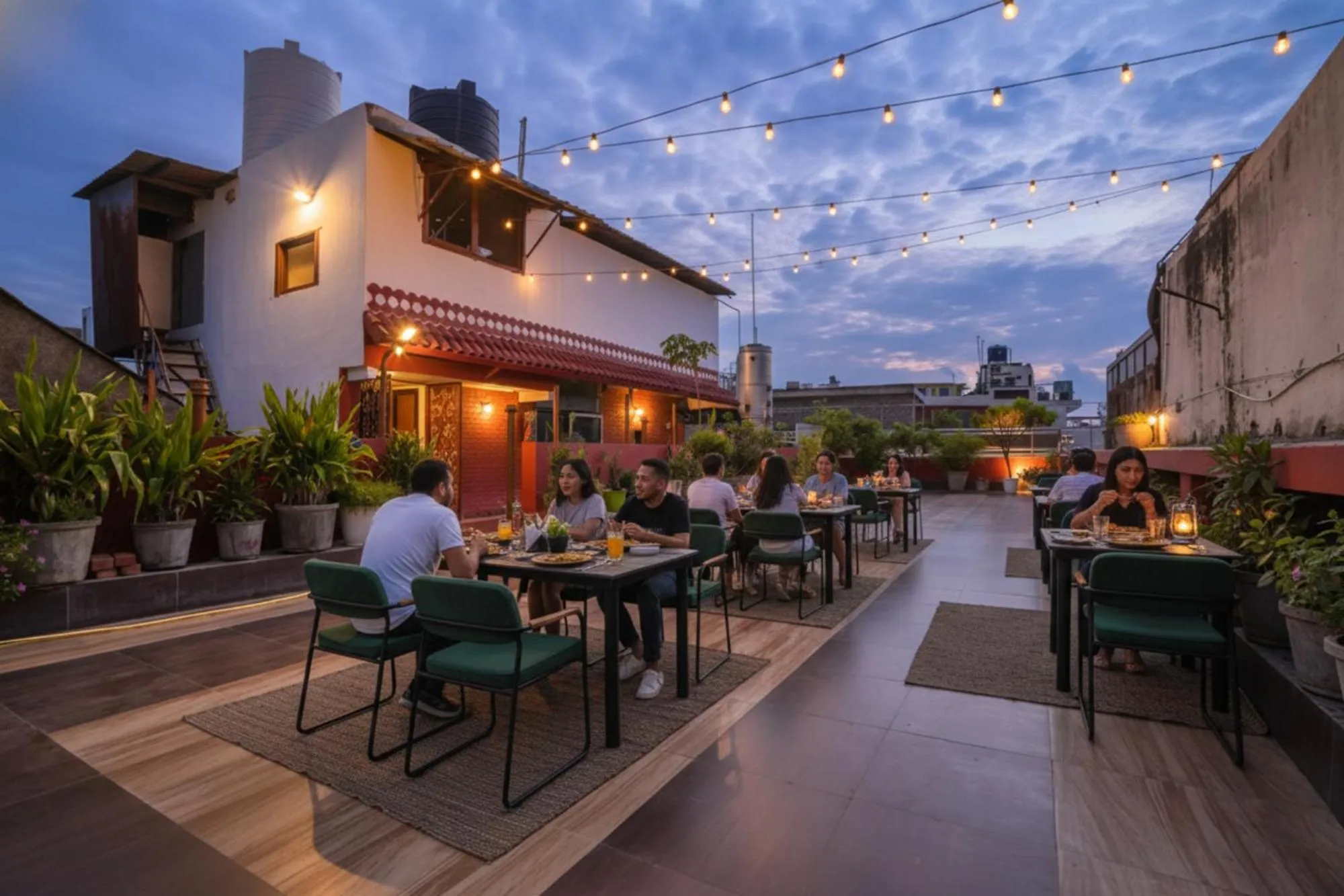 Restaurant/places to eat in FabHotel Hill Park