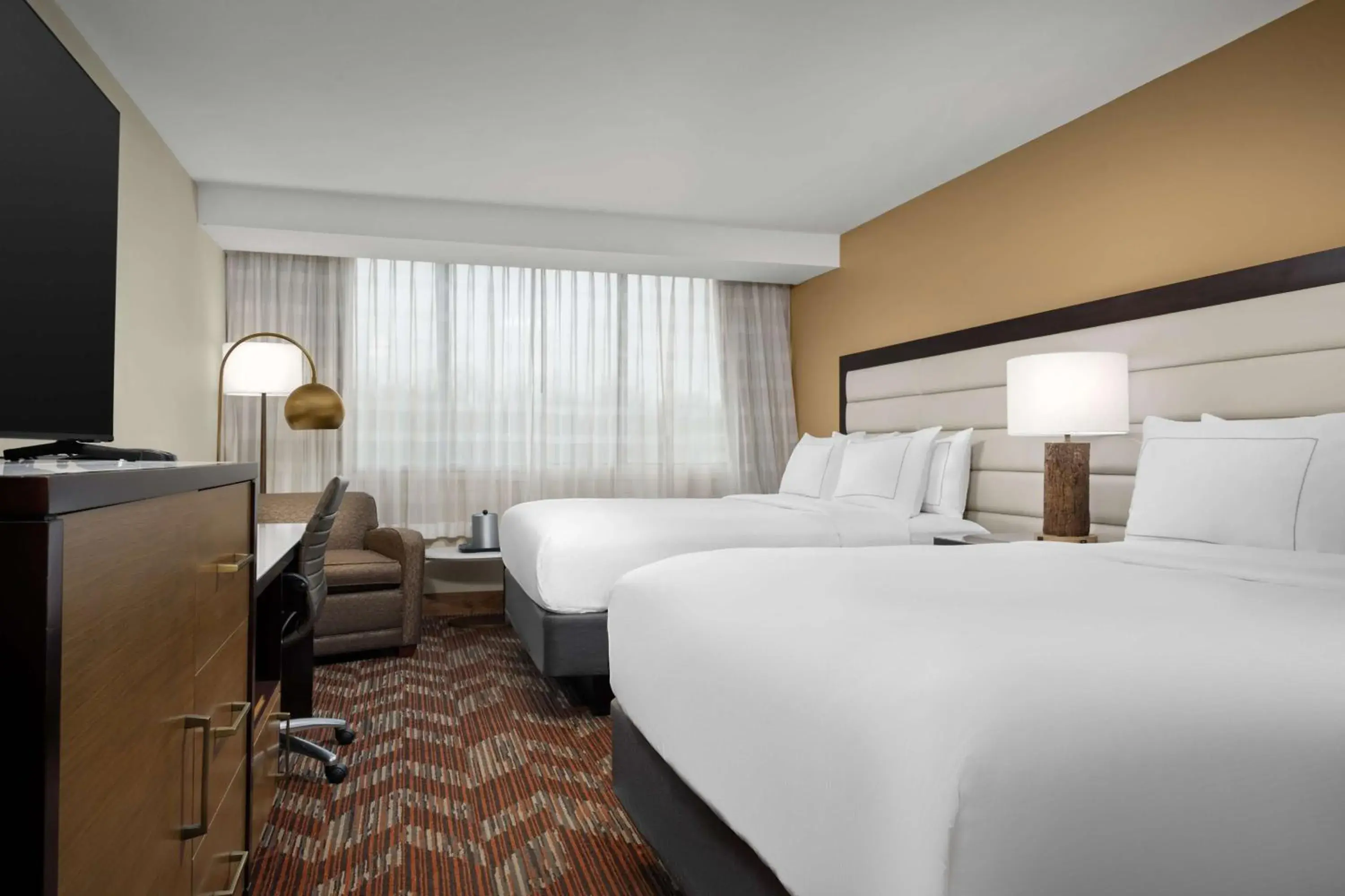 Queen Room with Two Queen Beds and Roll-In Shower - Mobility Accessible in Doubletree By Hilton Greensboro Airport Queen Room with Two Queen Beds and Roll-In Shower - Mobility Accessible in Doubletree By Hilton Greensboro Airport