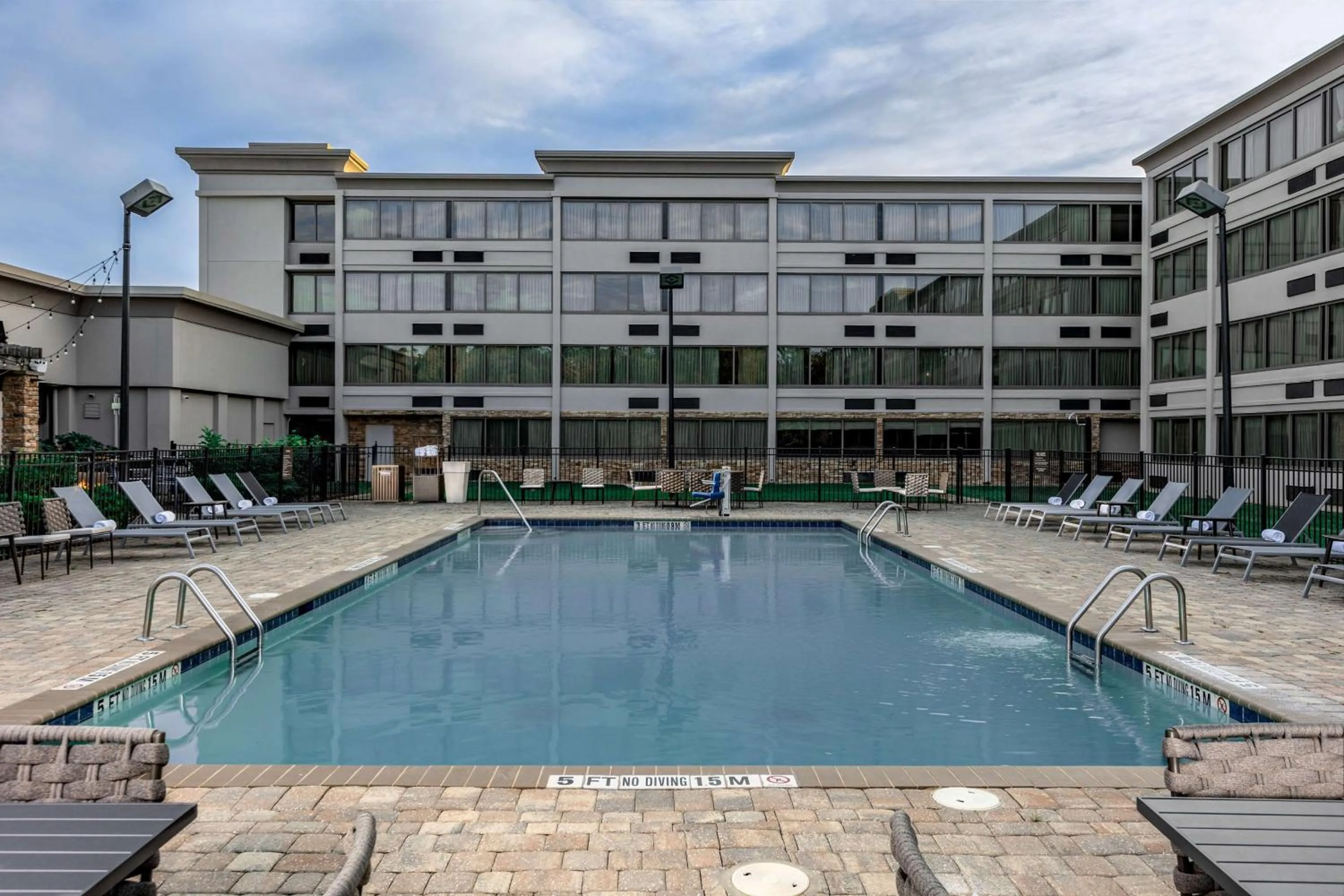 Pool view in Doubletree By Hilton Greensboro Airport