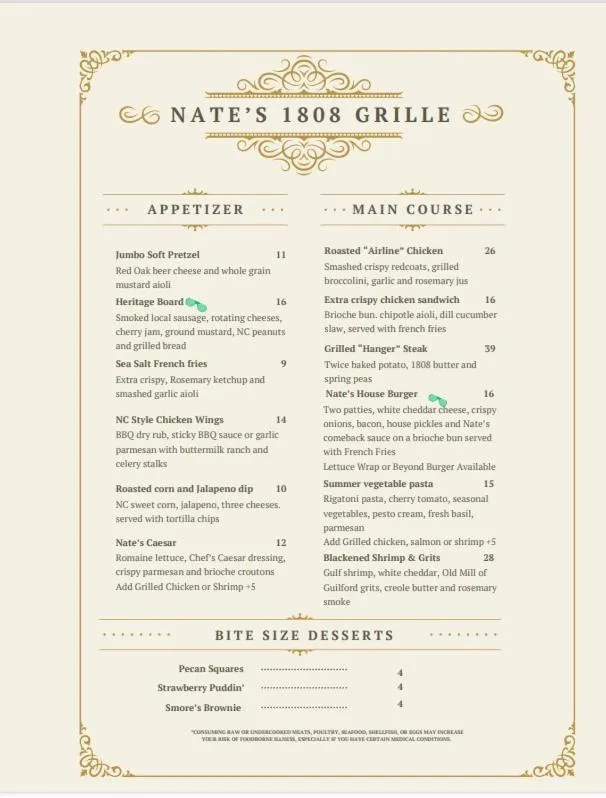 Restaurant/places to eat in Doubletree By Hilton Greensboro Airport