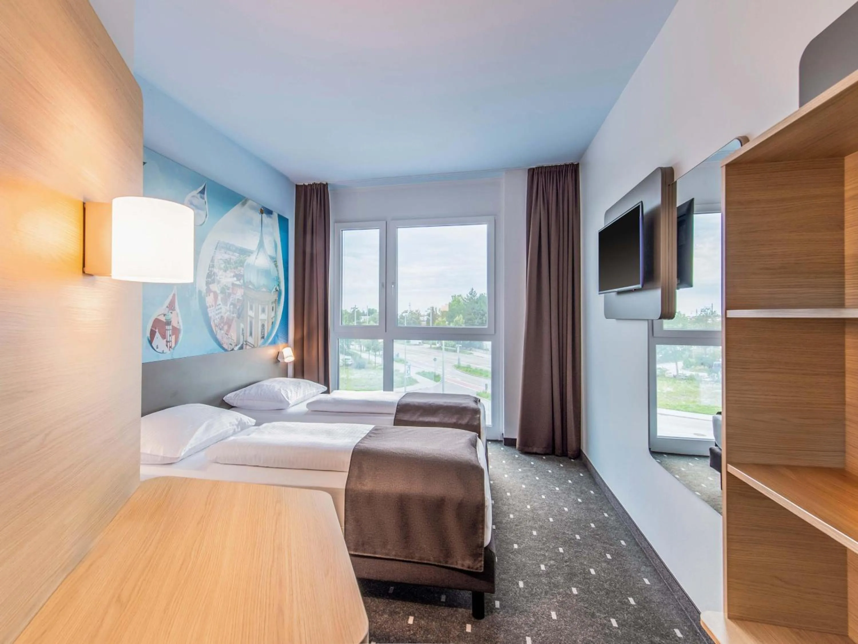 Photo of the whole room, Bed in B&B Hotel Augsburg-Nord