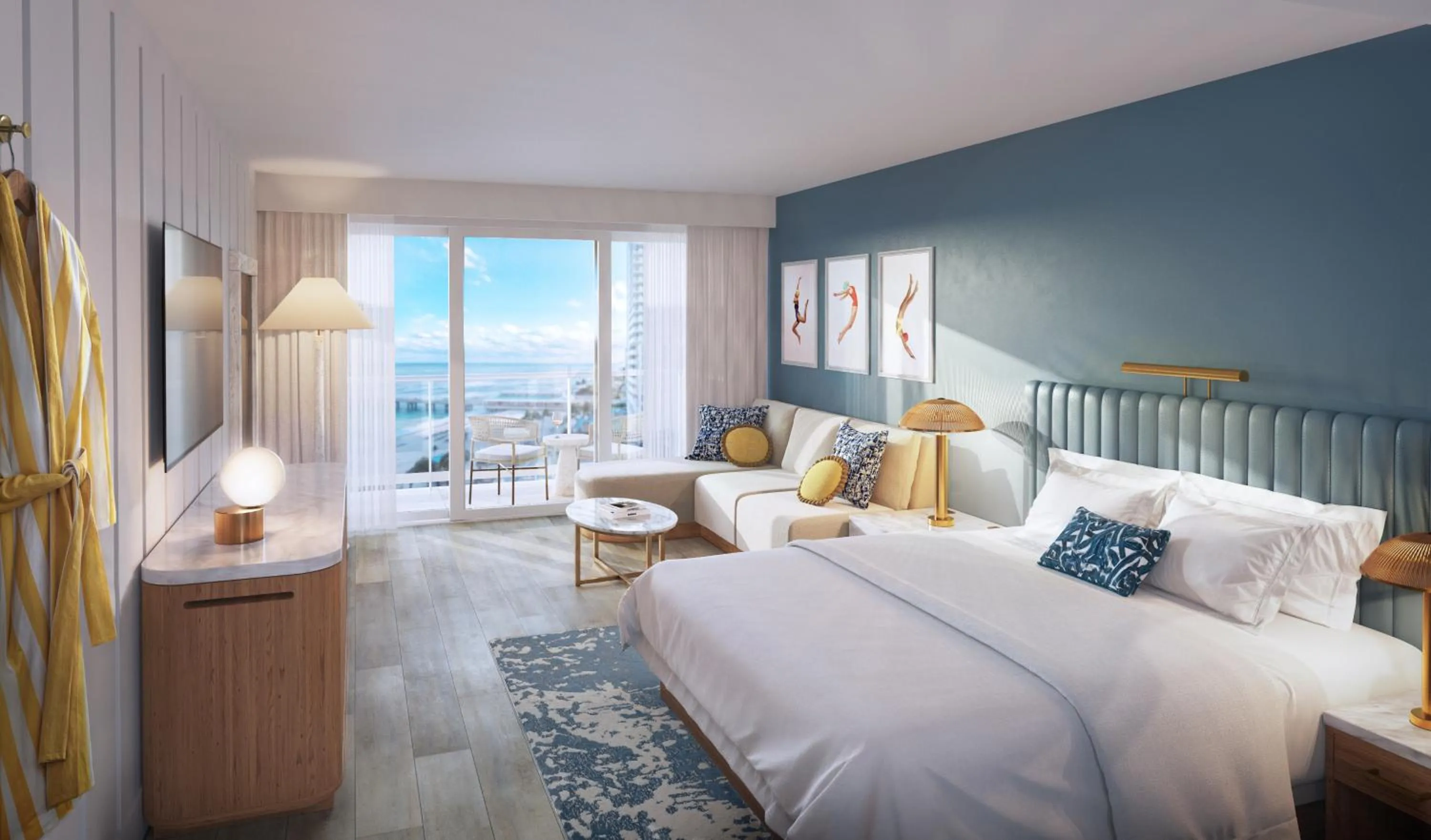 Bedroom, Bed in The Sunny