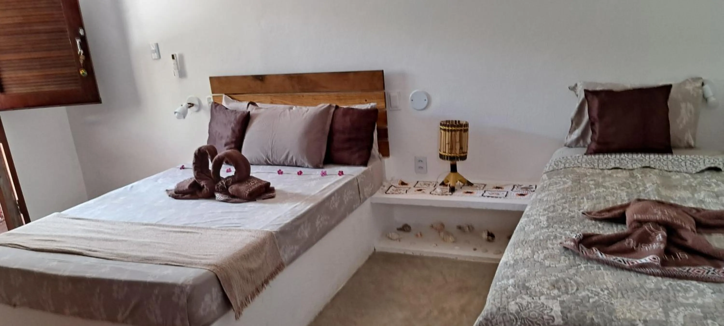 Bed in Pousada Lotus