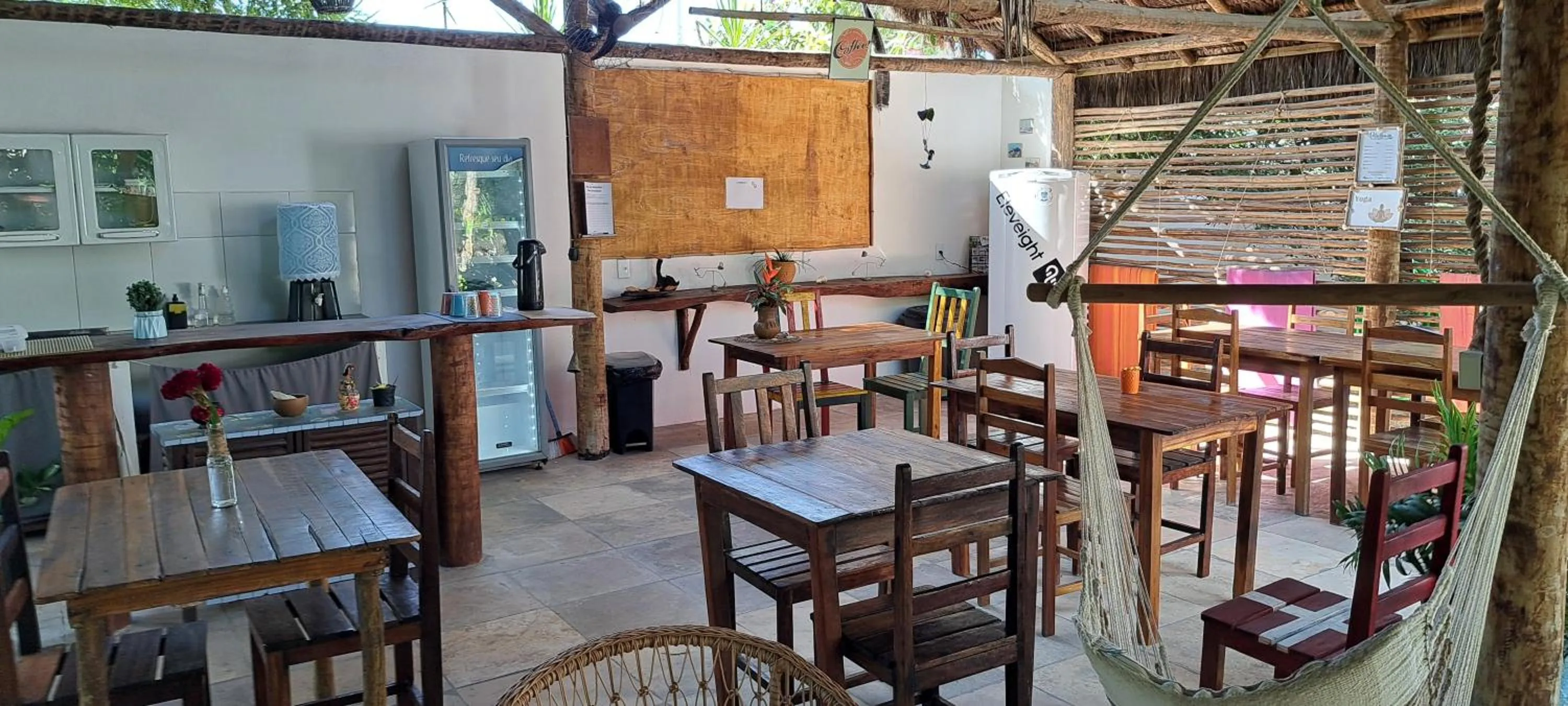 Seating area in Pousada Lotus