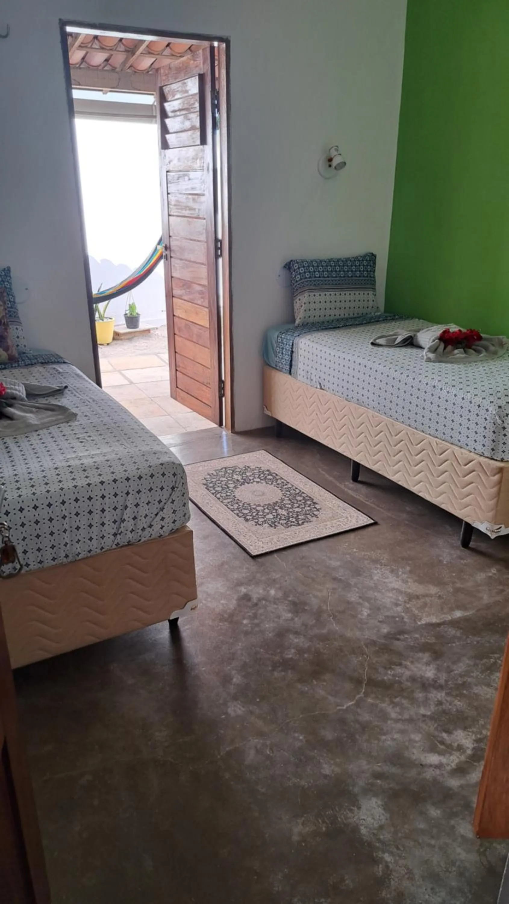 Bed in Pousada Lotus