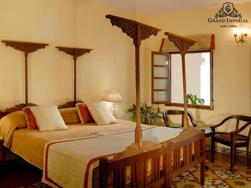 Bed in The Grand Imperial - Heritage Hotel