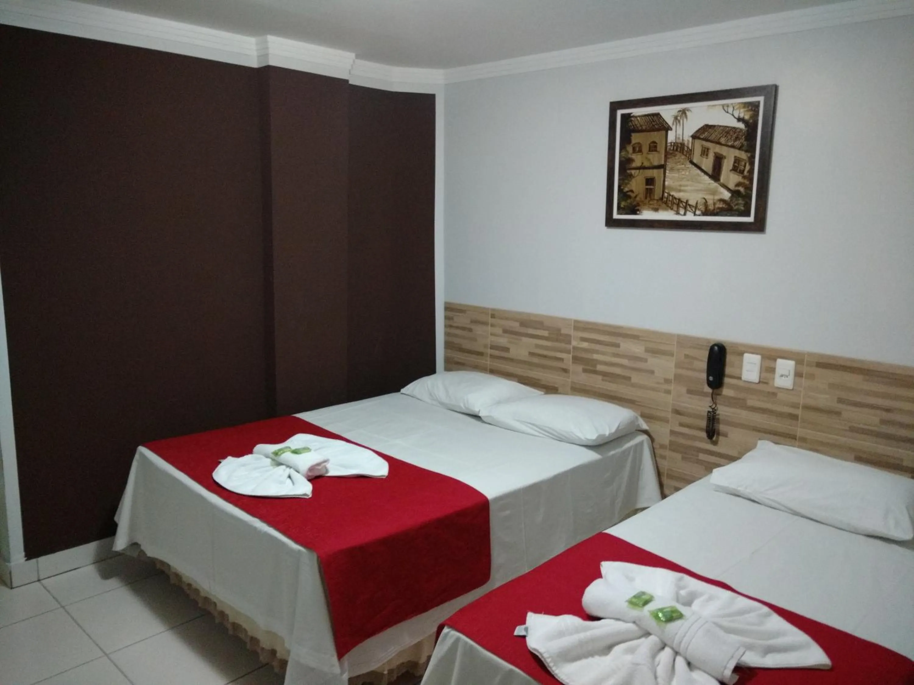Decorative detail, Bed in Euro Plaza Hotel - Próximo ao Aeroporto de Goiânia, Santa Genoveva