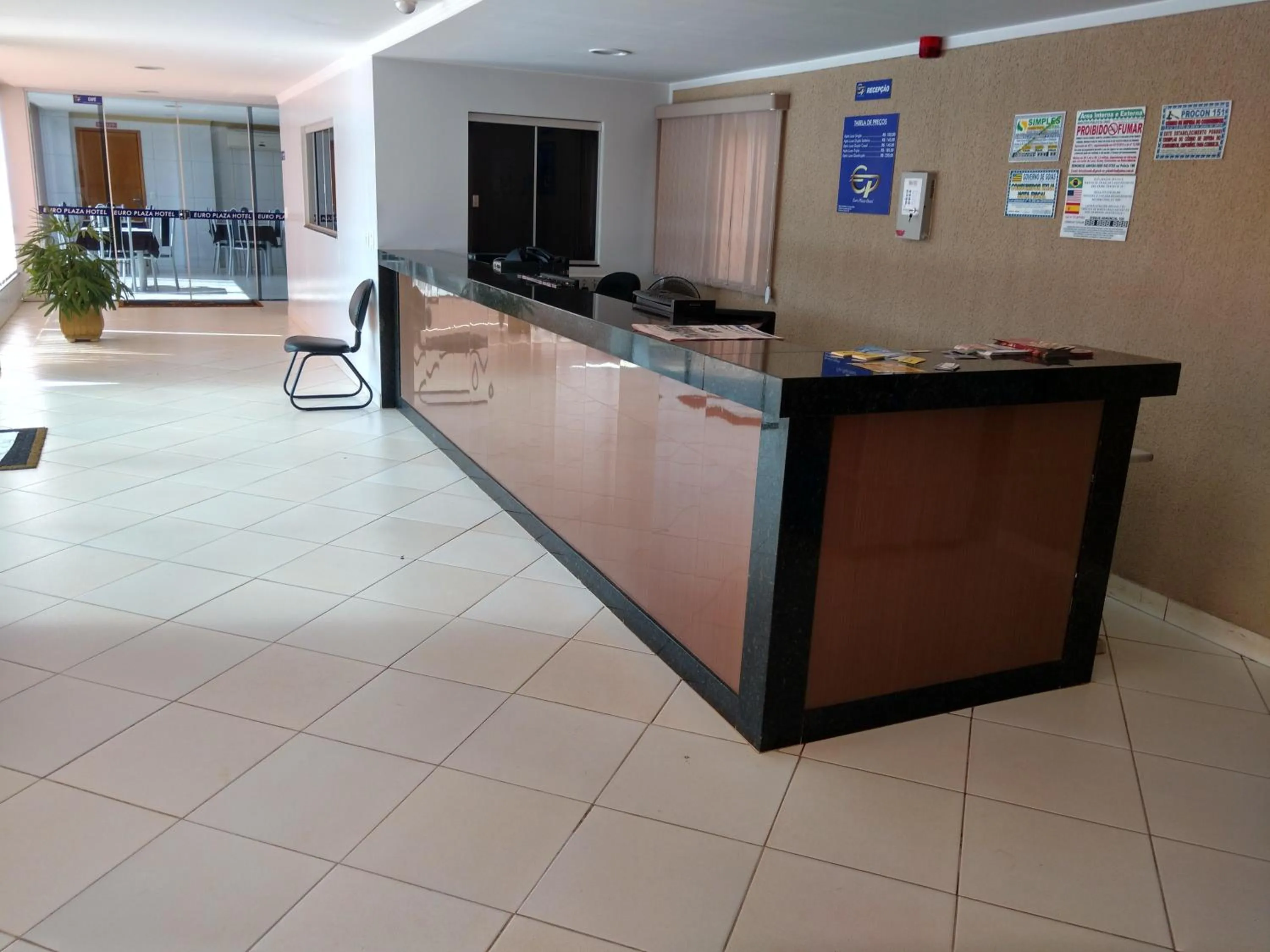 Lobby or reception in Euro Plaza Hotel - Próximo ao Aeroporto de Goiânia, Santa Genoveva