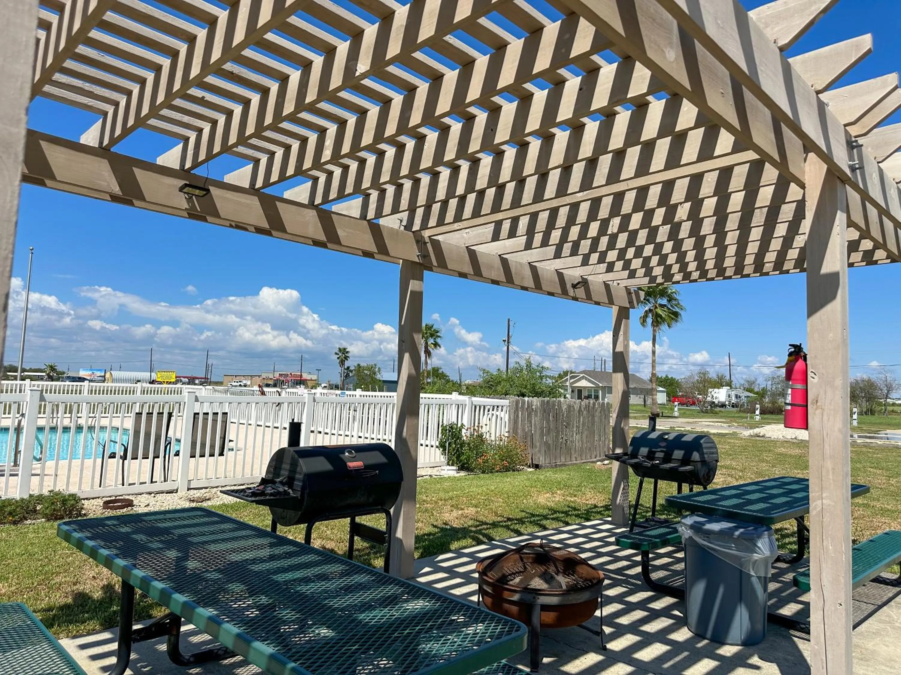 Patio in Coastal Bend at Seadrift, Motel & RV Park