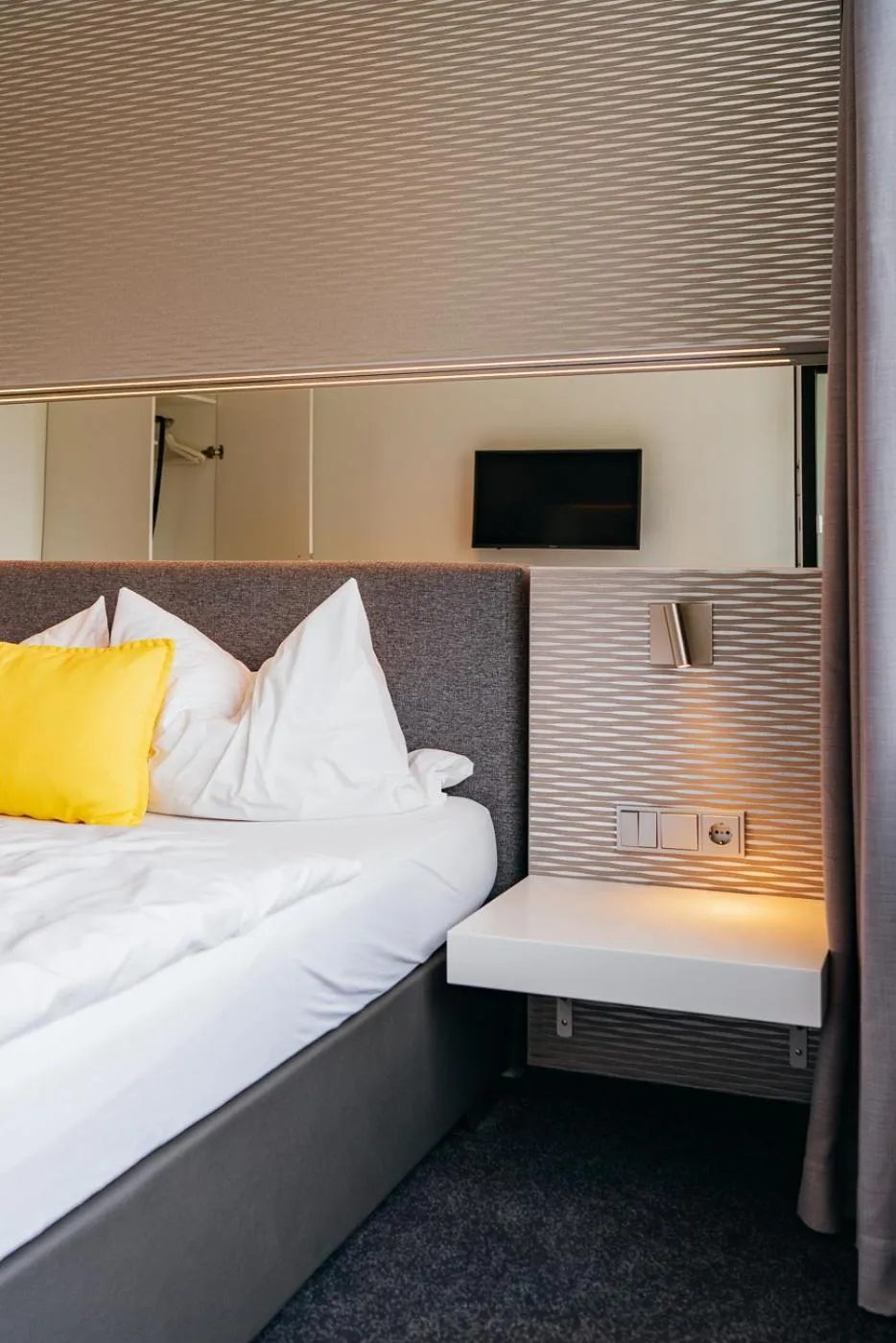 Photo of the whole room, Bed in Hotel Benther Berg