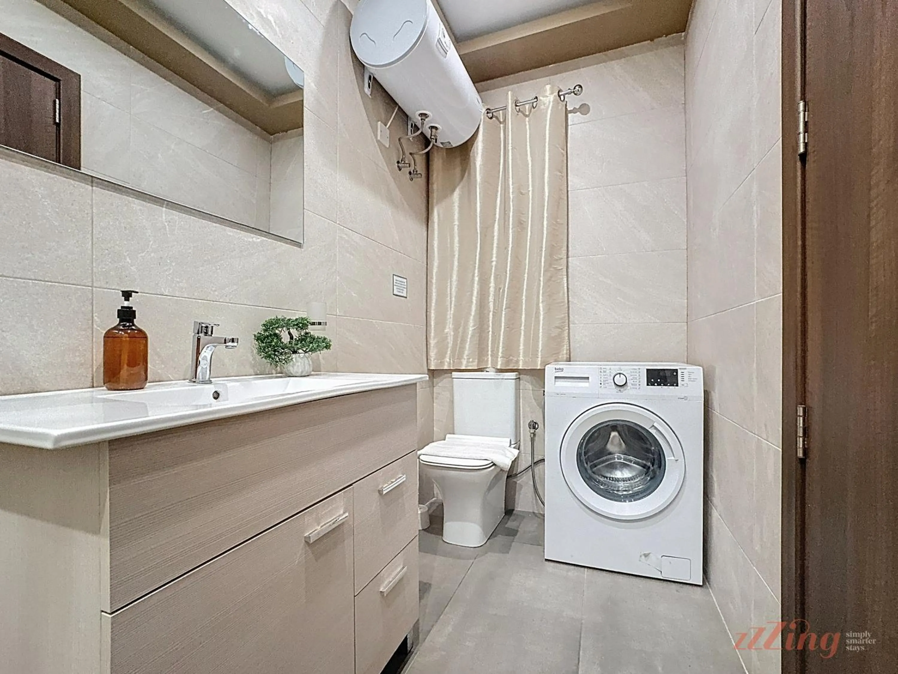 Bathroom in Elegant Seafront Duplex with Stunning Panoramic Views