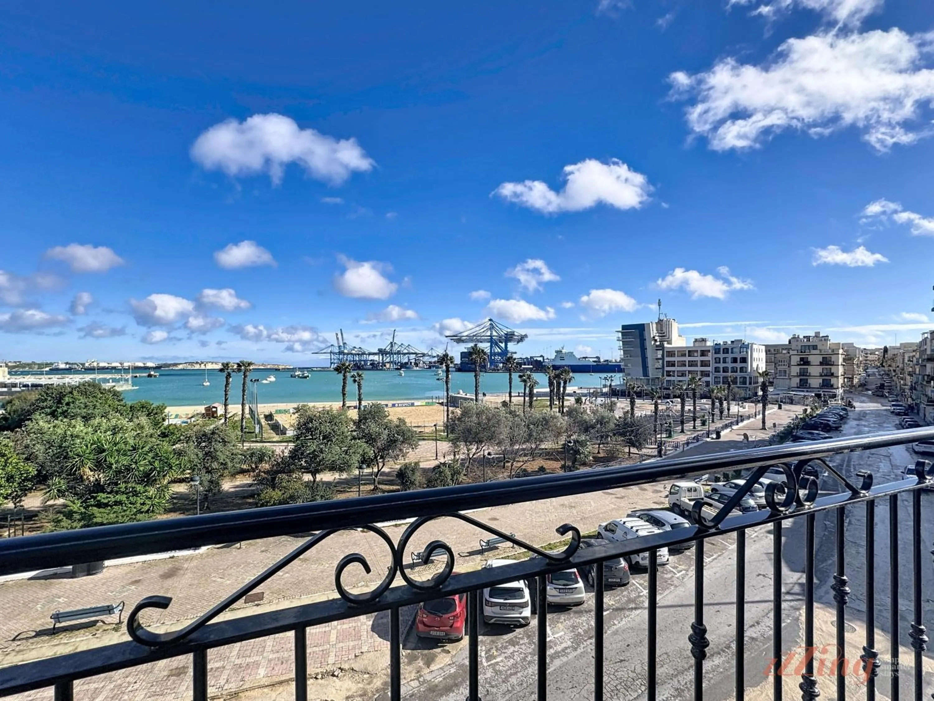 Sea view in Elegant Seafront Duplex with Stunning Panoramic Views