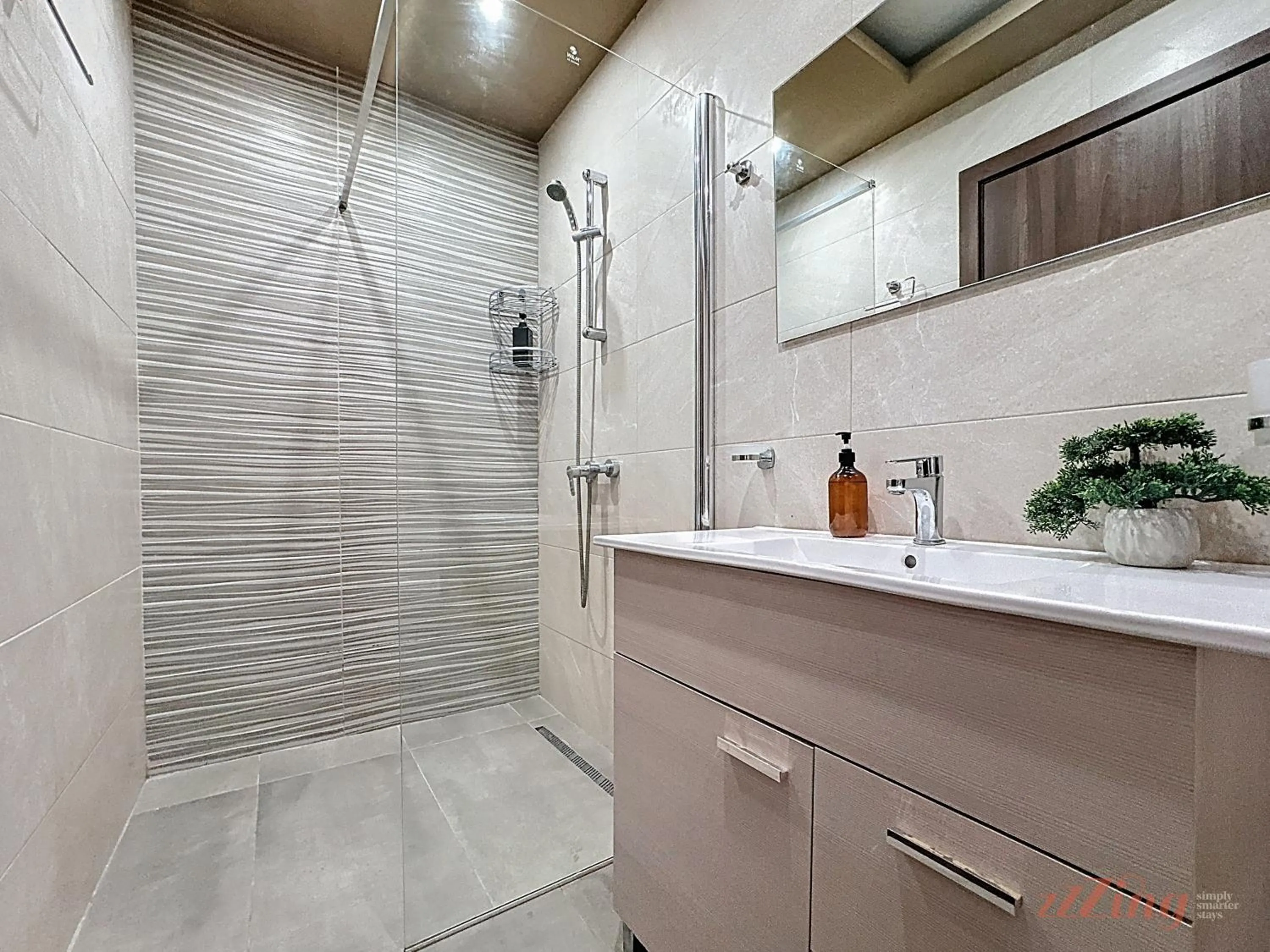 Bathroom in Elegant Seafront Duplex with Stunning Panoramic Views