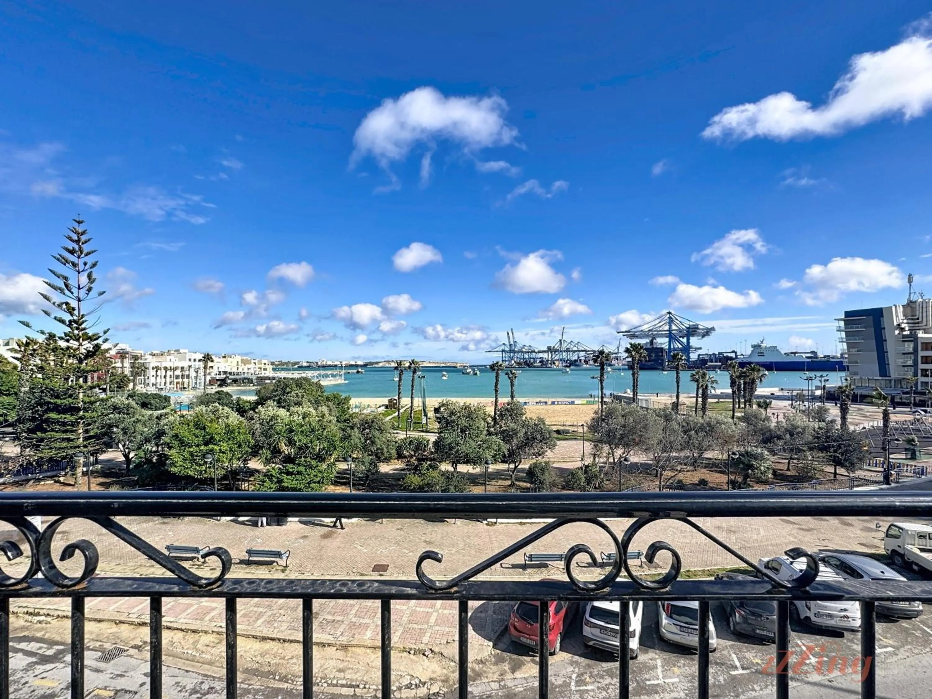 Sea view in Elegant Seafront Duplex with Stunning Panoramic Views