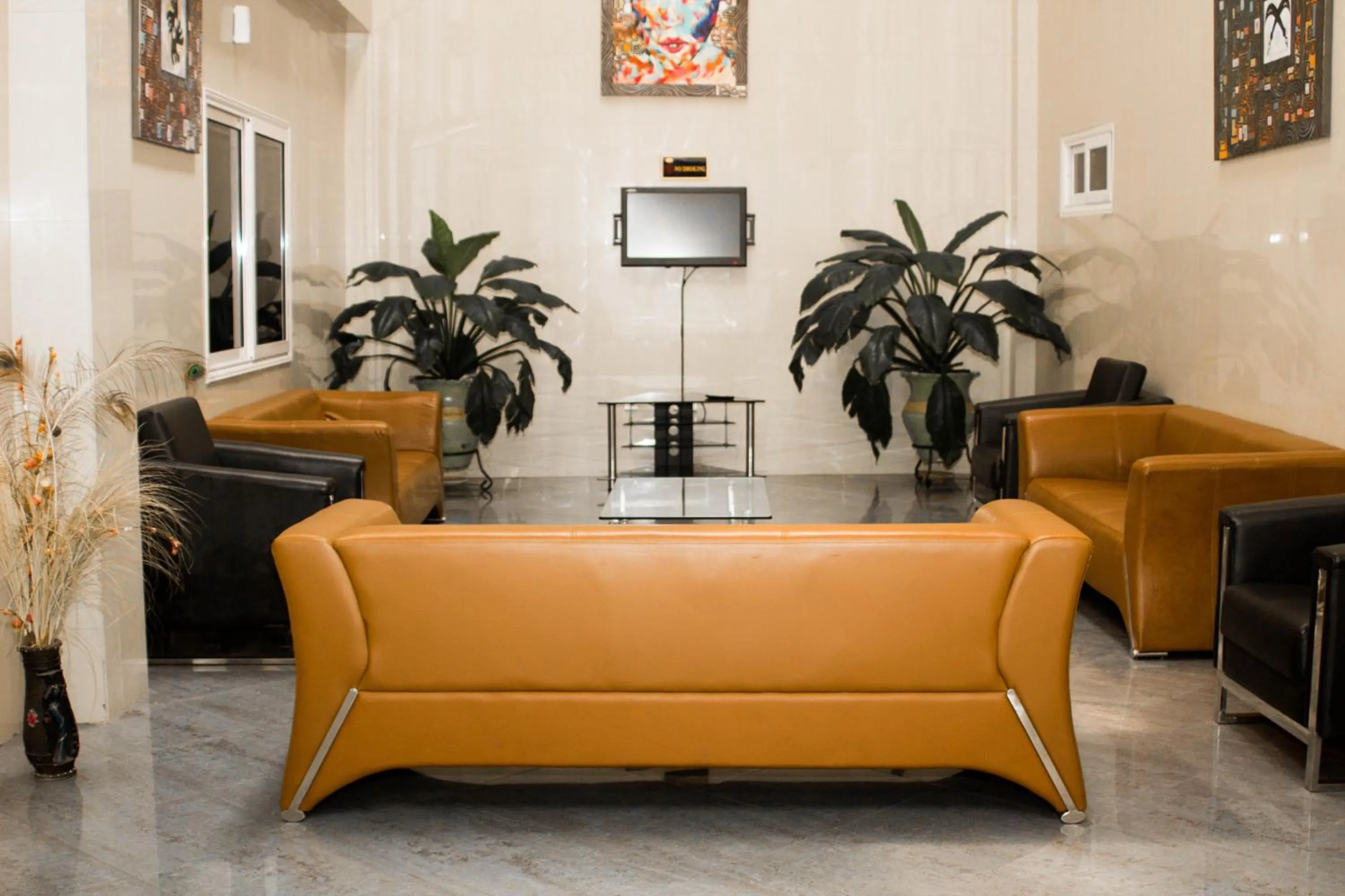 Seating area in MJ Grand Hotel