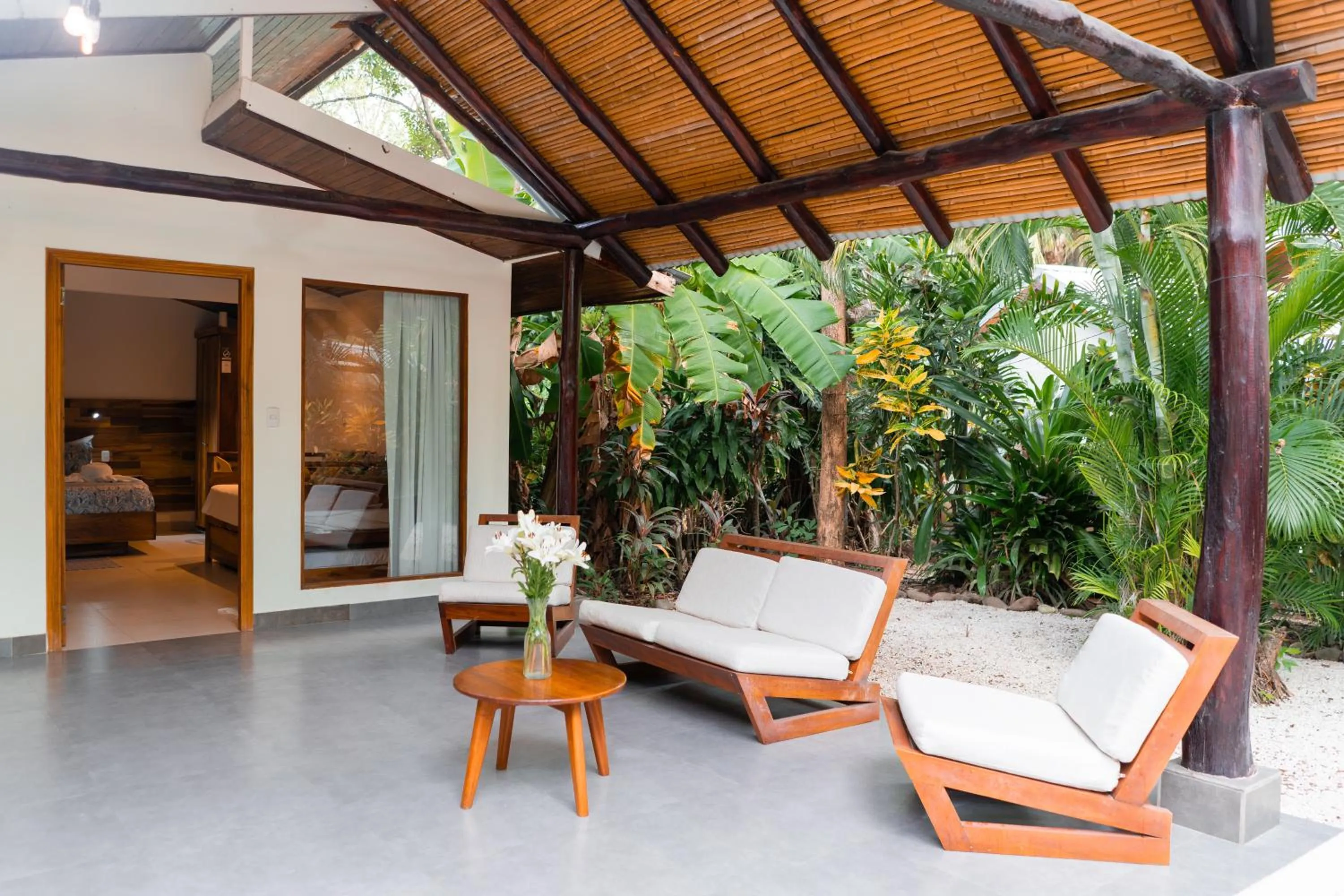 Patio in Banana Beach Bungalows