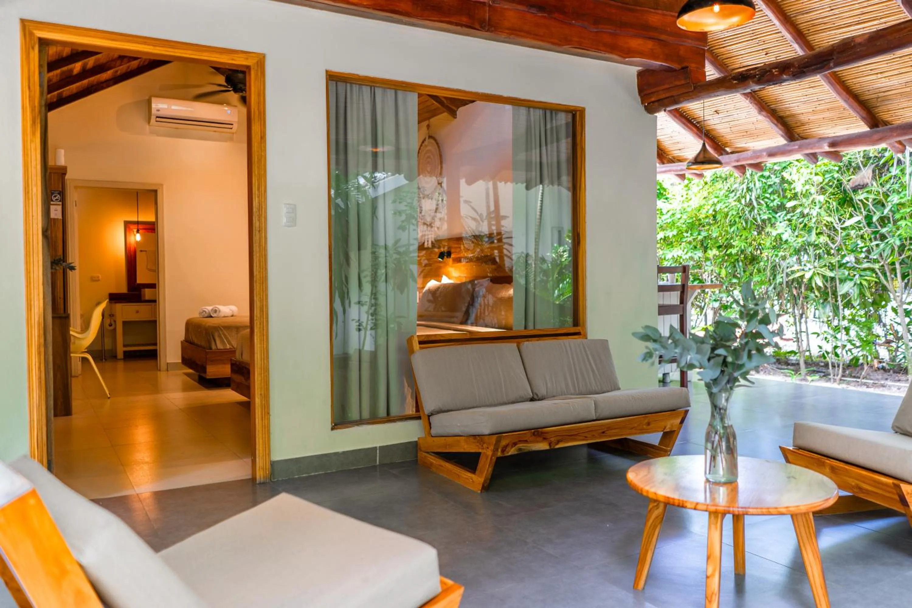 Living room in Banana Beach Bungalows