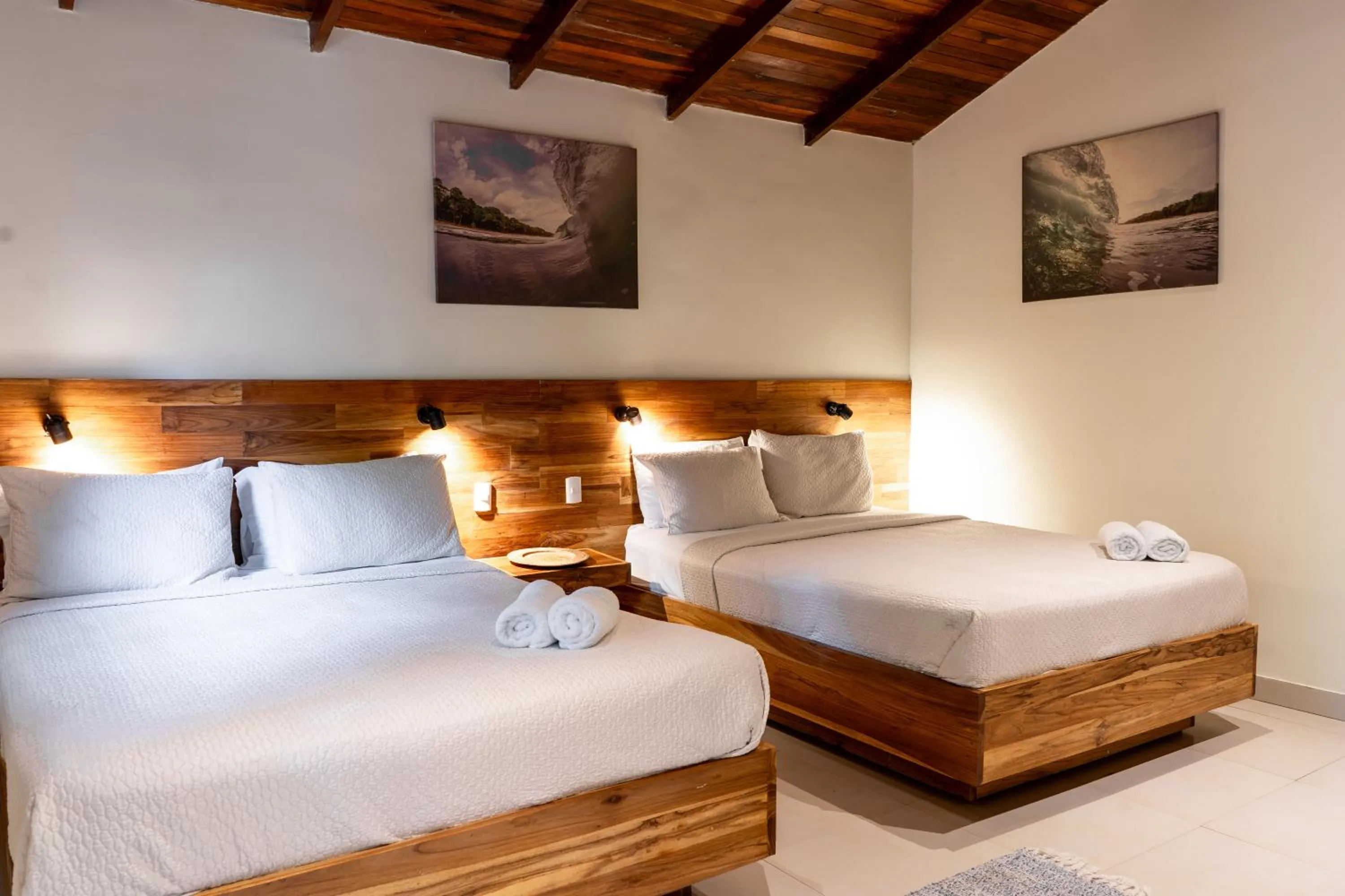 Bed in Banana Beach Bungalows