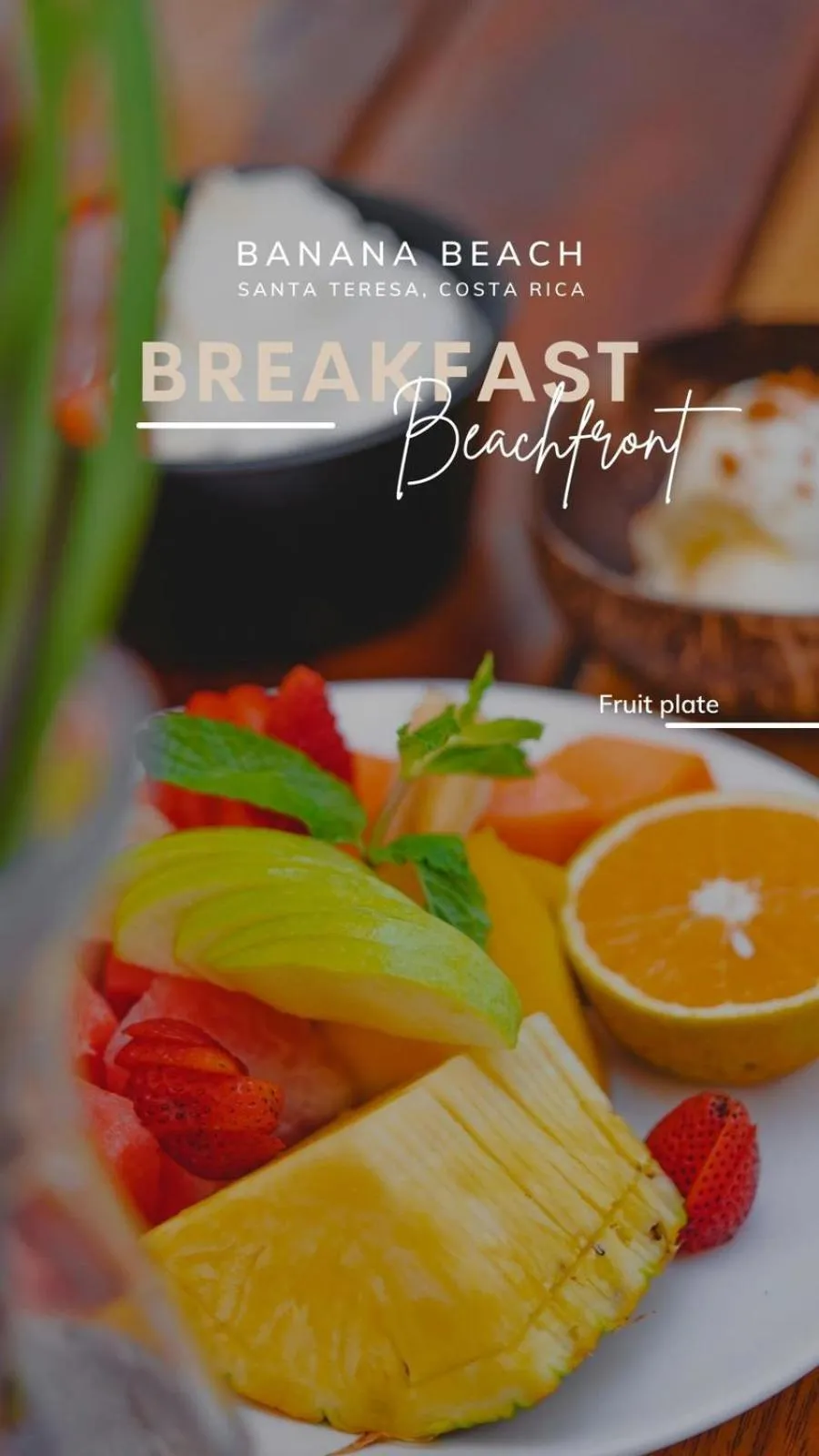 Breakfast in Banana Beach Bungalows