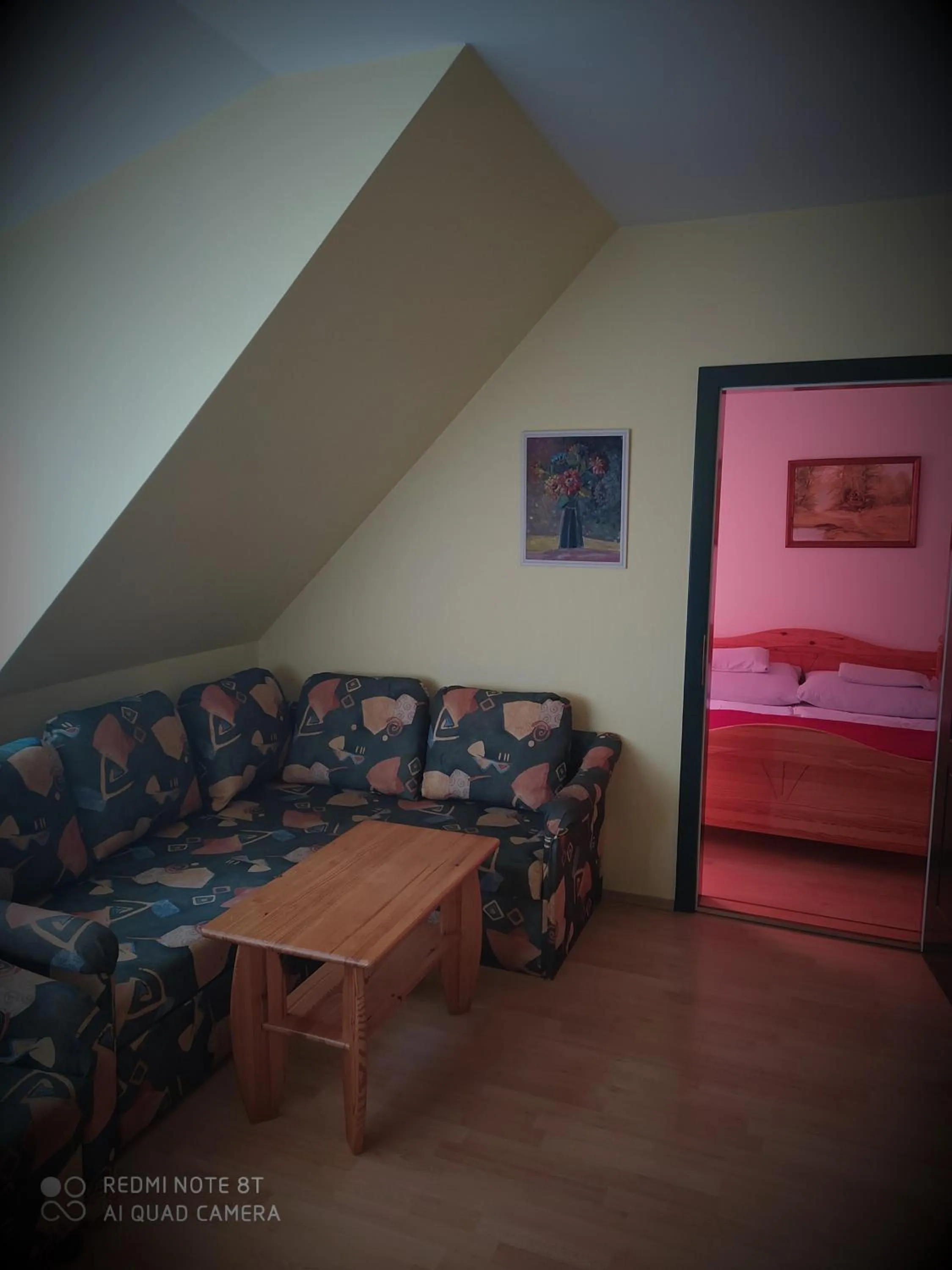 Living room, Bed in Bacchus Panzió