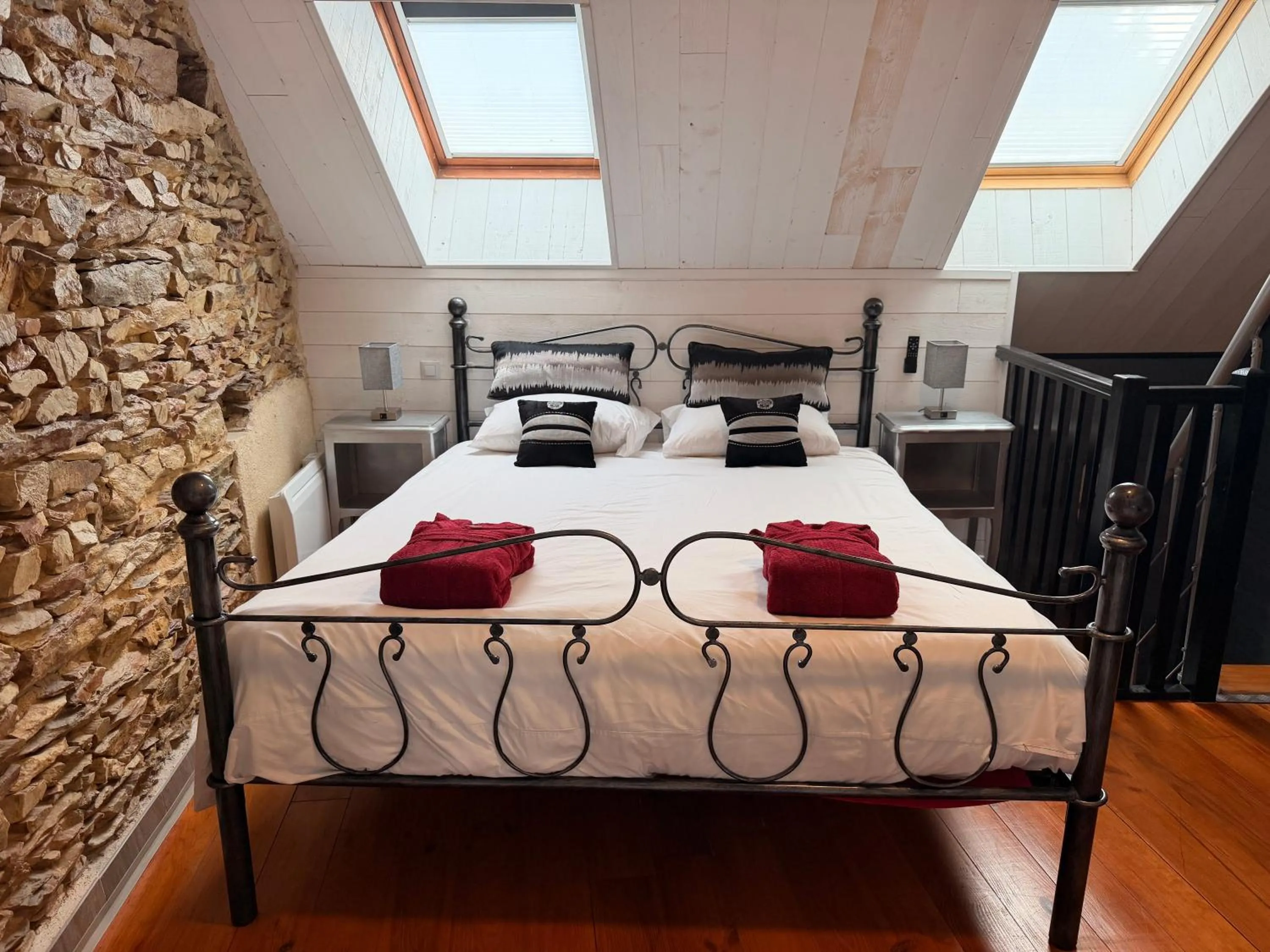 Bed in Les gîtes du petit Marcel