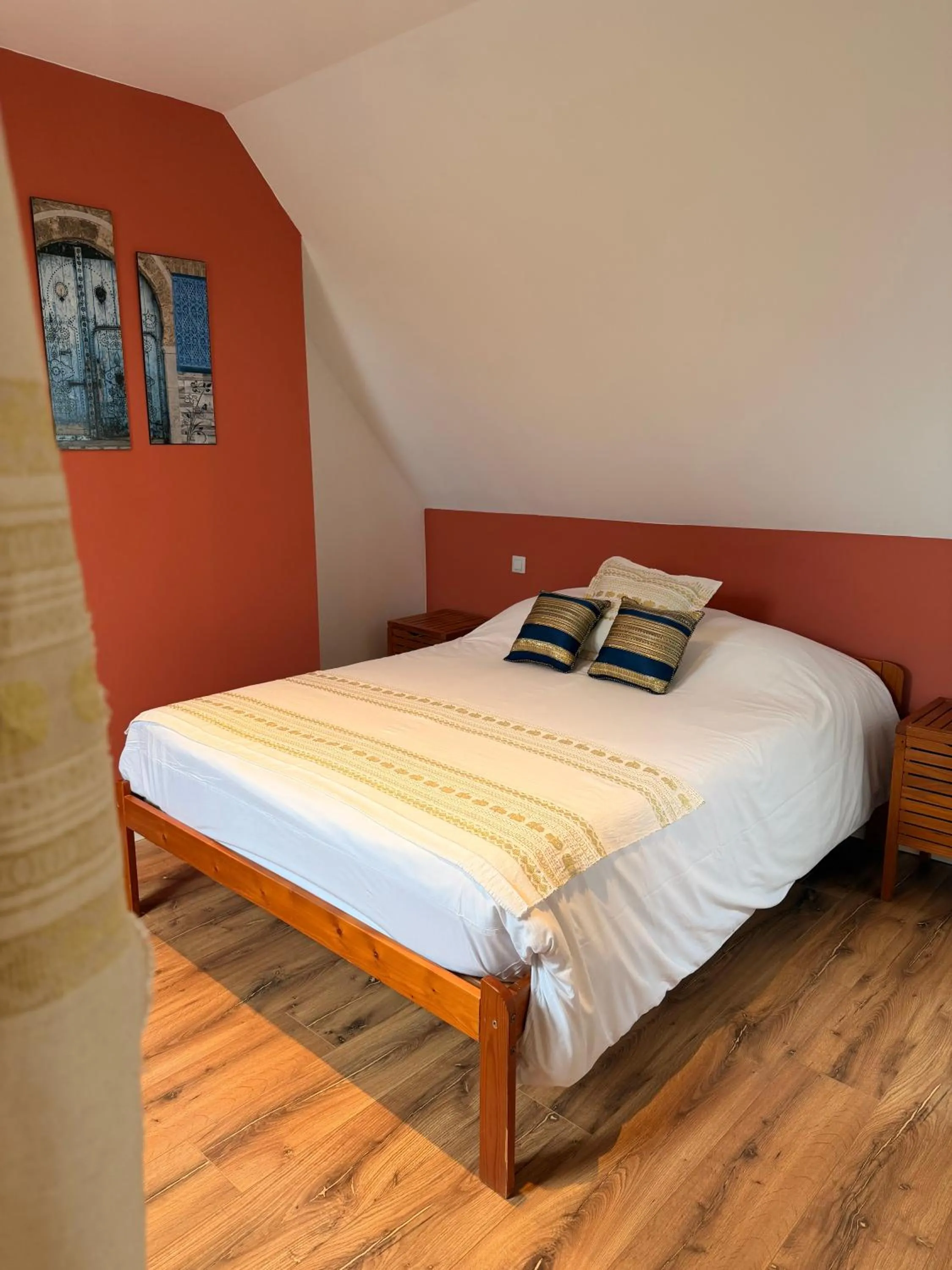 Bed in Les gîtes du petit Marcel