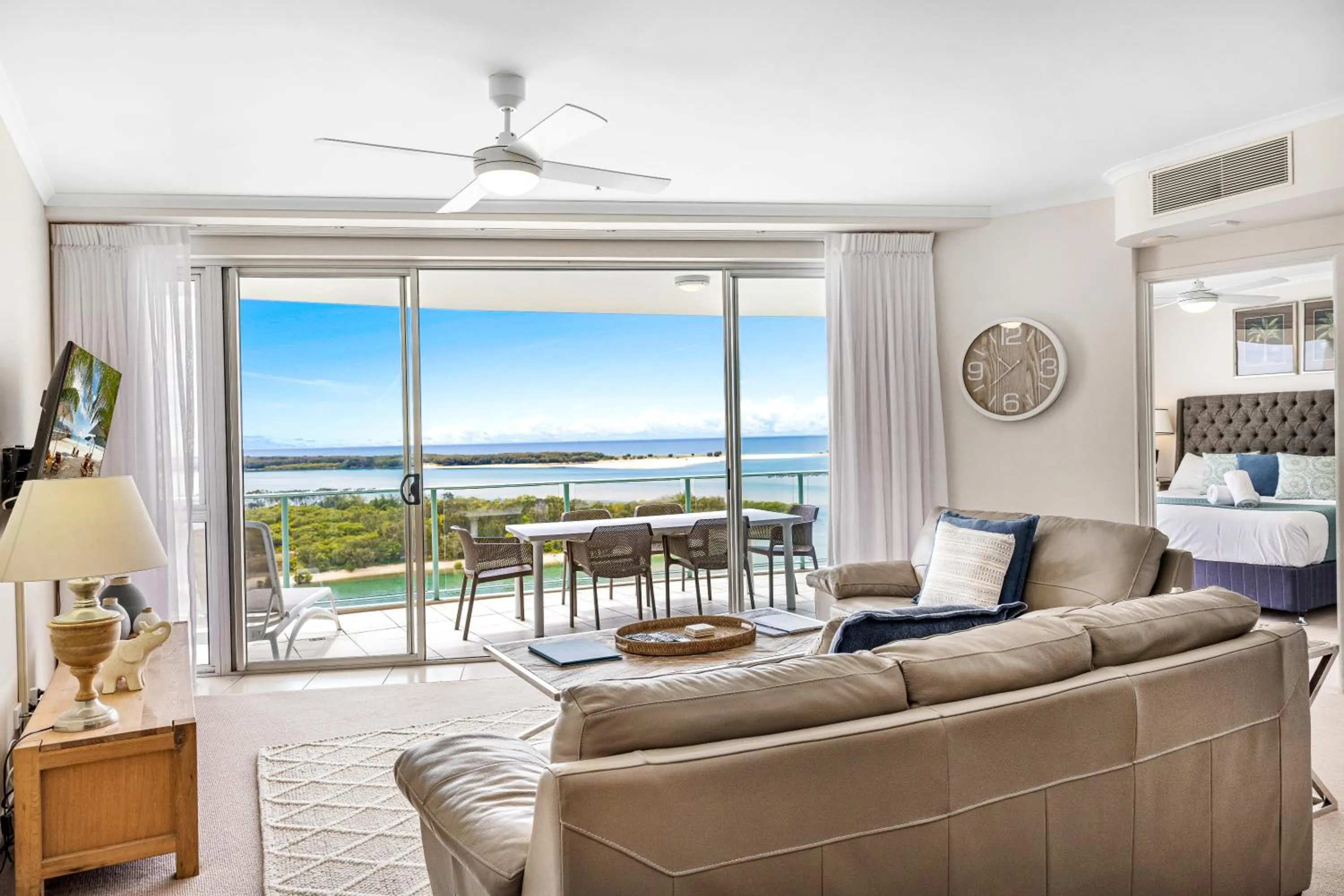 Living room in The Duporth Riverside