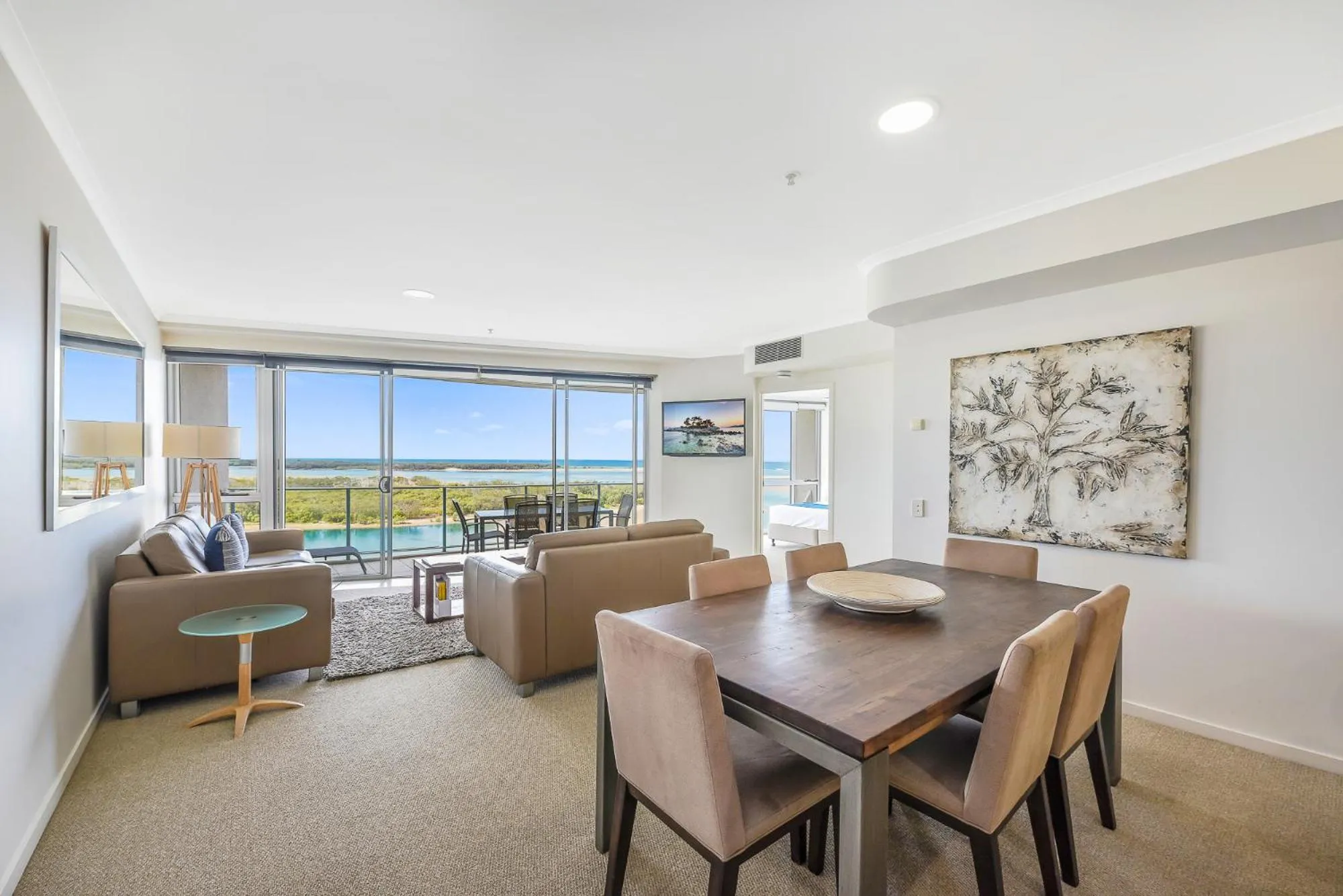 Living room in The Duporth Riverside