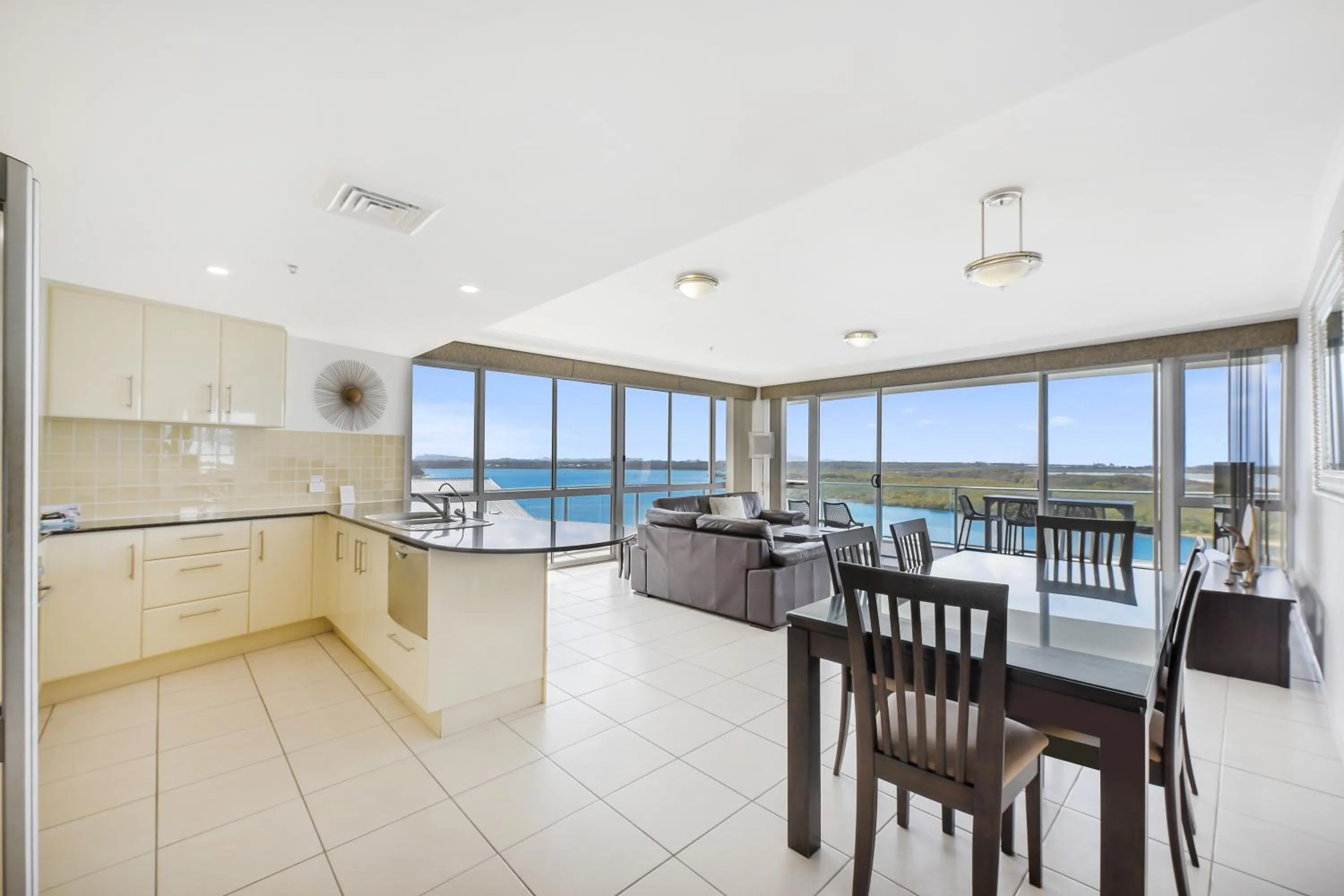 Living room in The Duporth Riverside