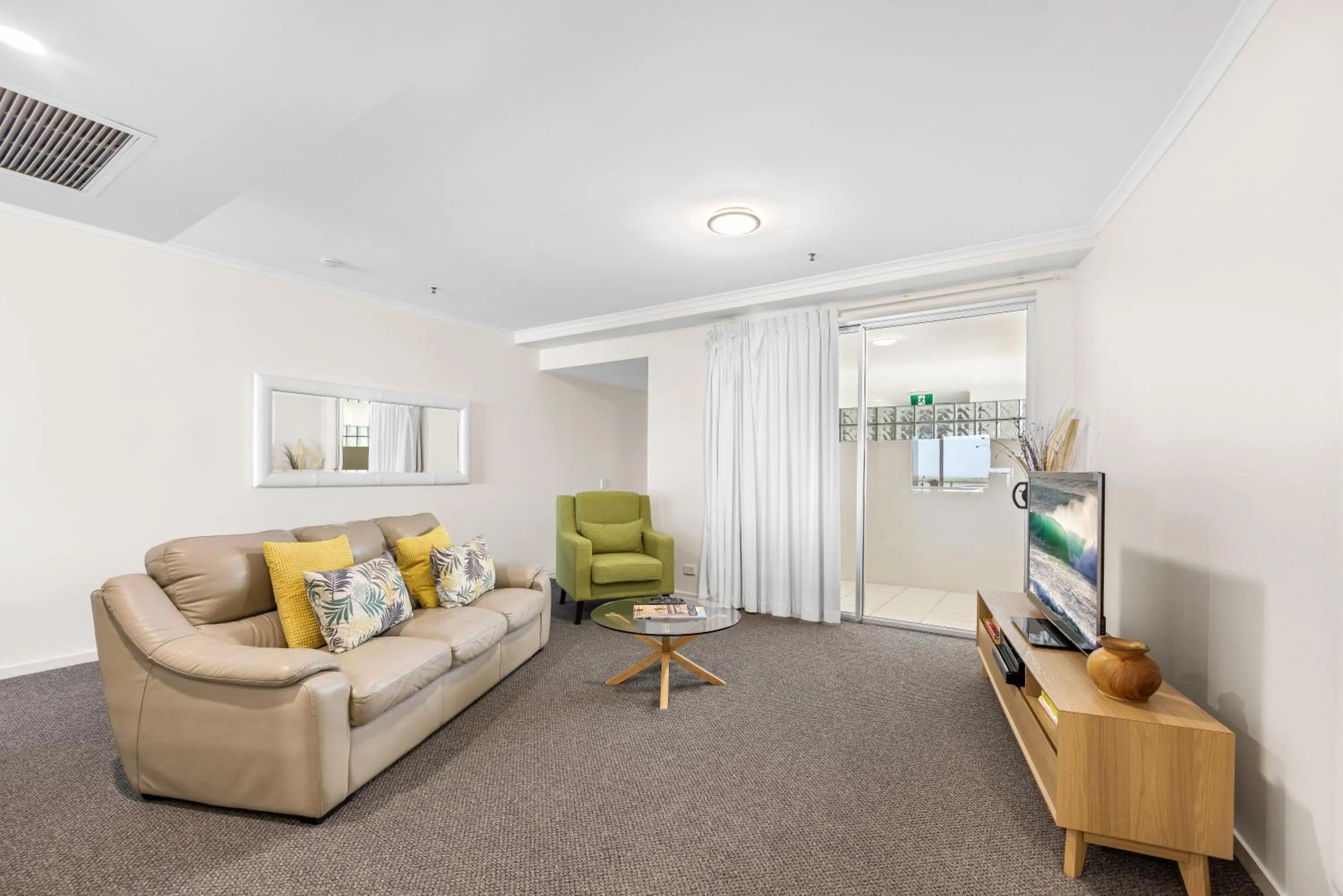 Living room in The Duporth Riverside