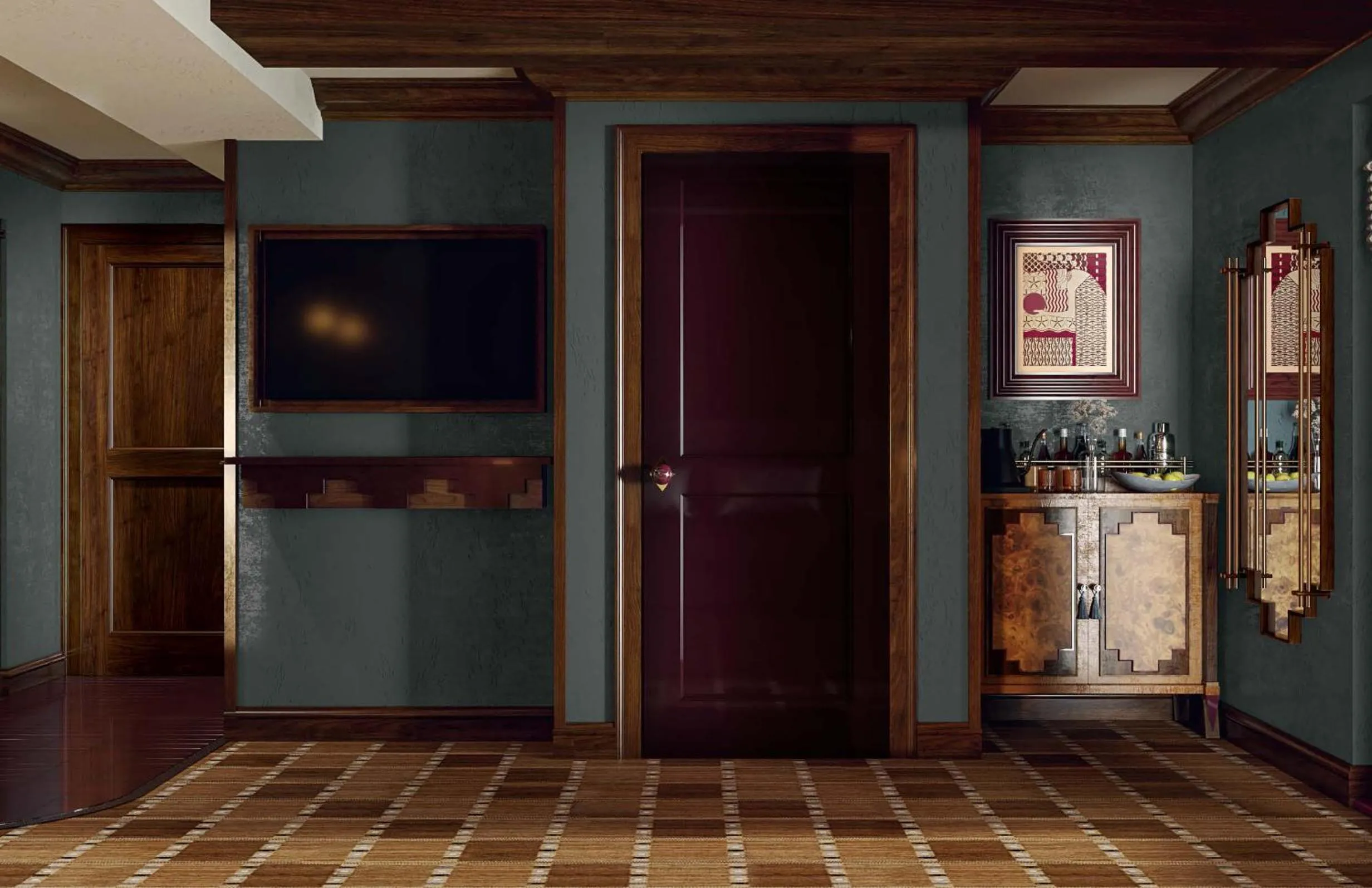 Seating area in Snake River Lodge