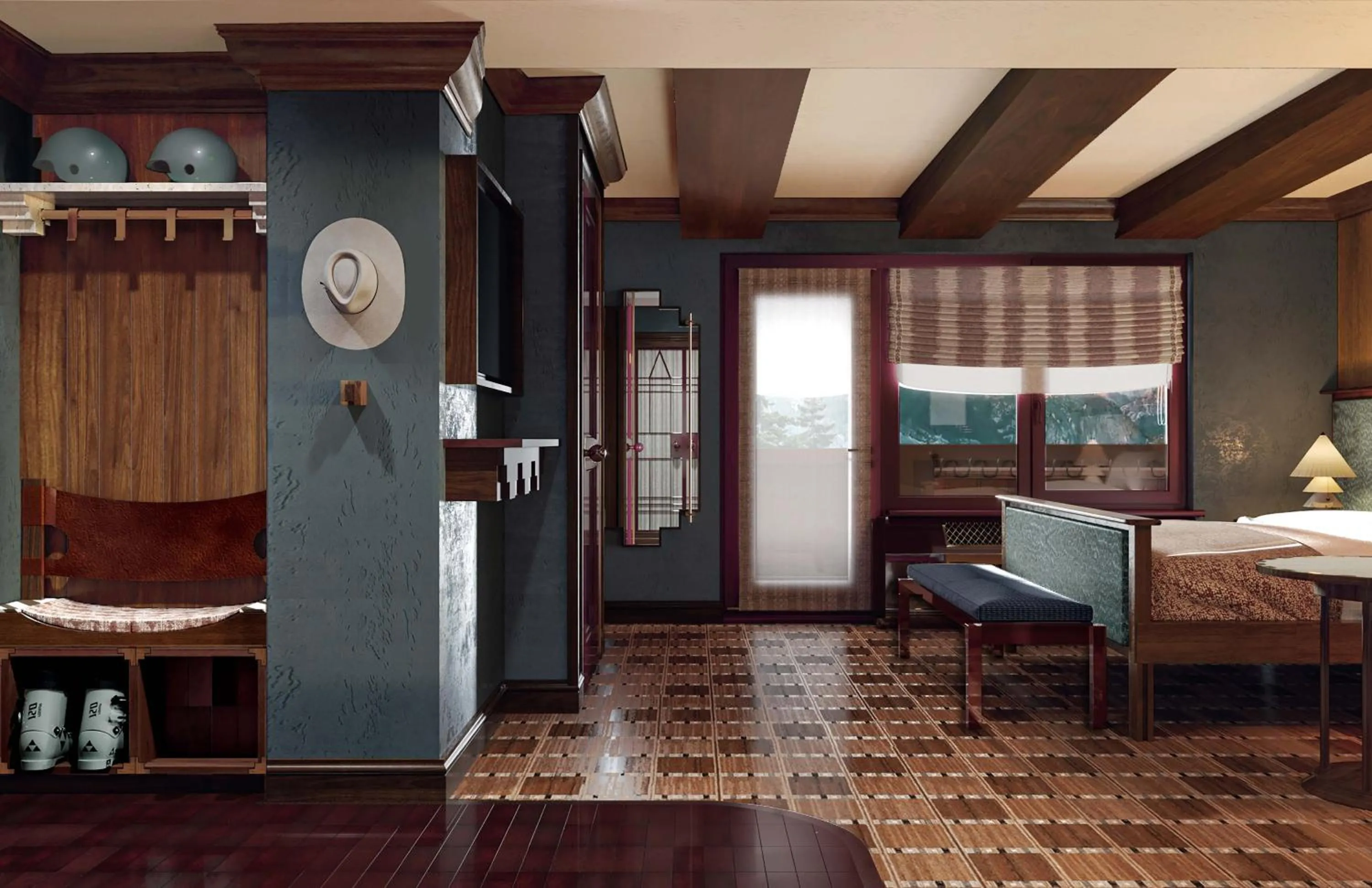 Bedroom, Bed in Snake River Lodge